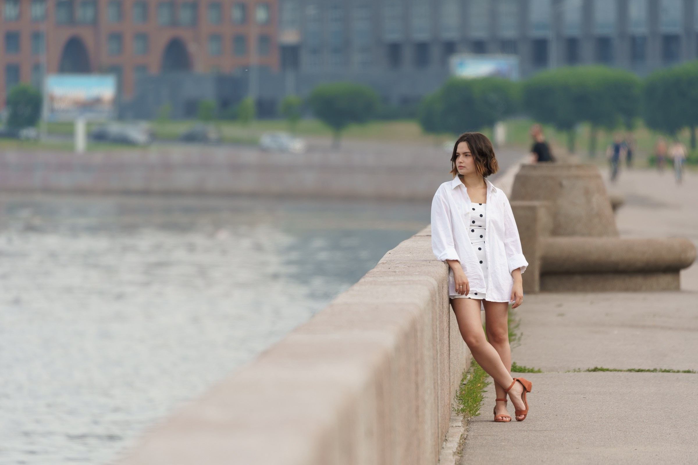 Катя. Свердловская набережная. Портретный фотограф в Санкт-Петербурге Александр Быстрицкий