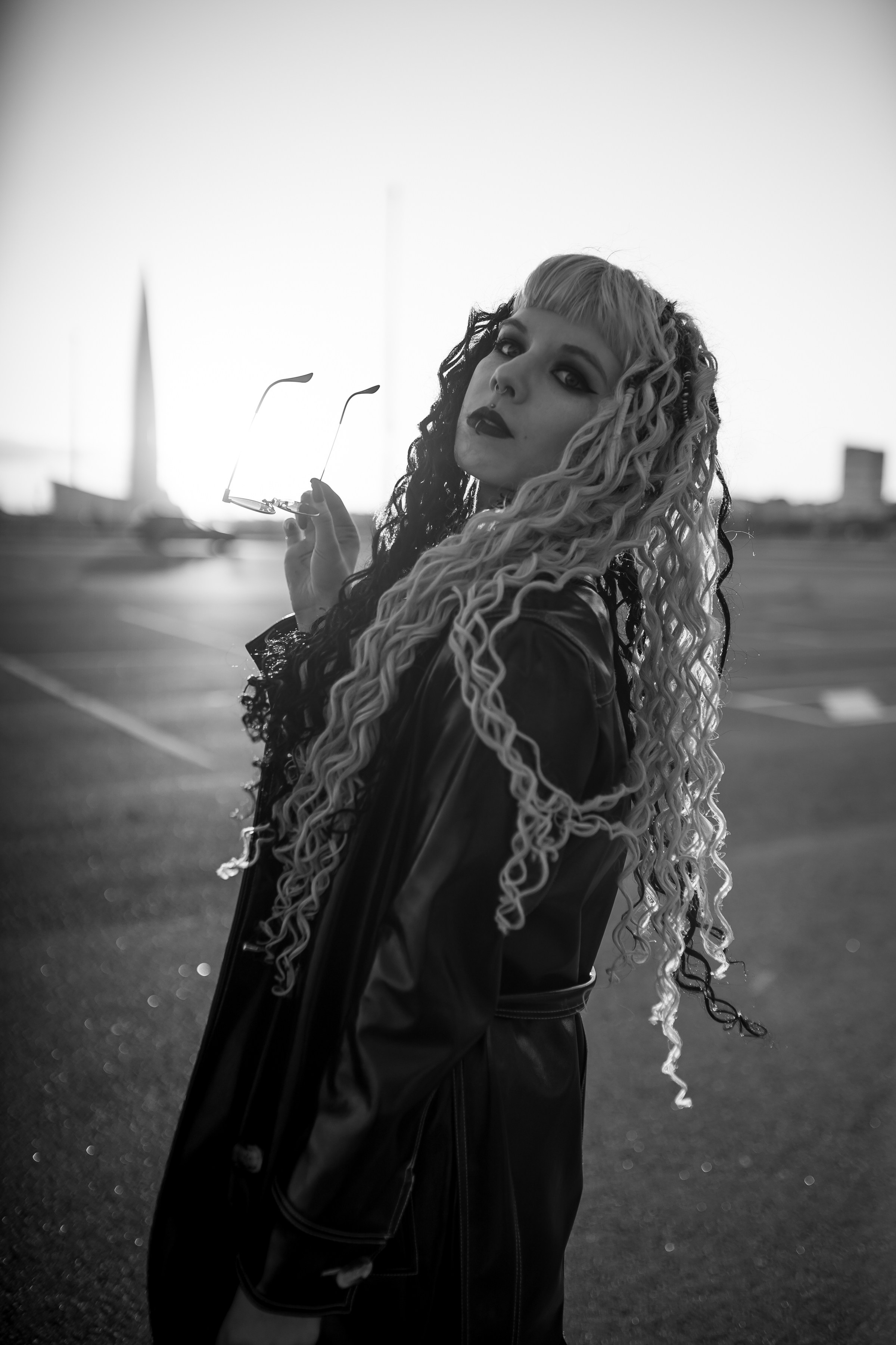 Оля. Паркинг. Портретный фотограф в Санкт-Петербурге Александр Быстрицкий