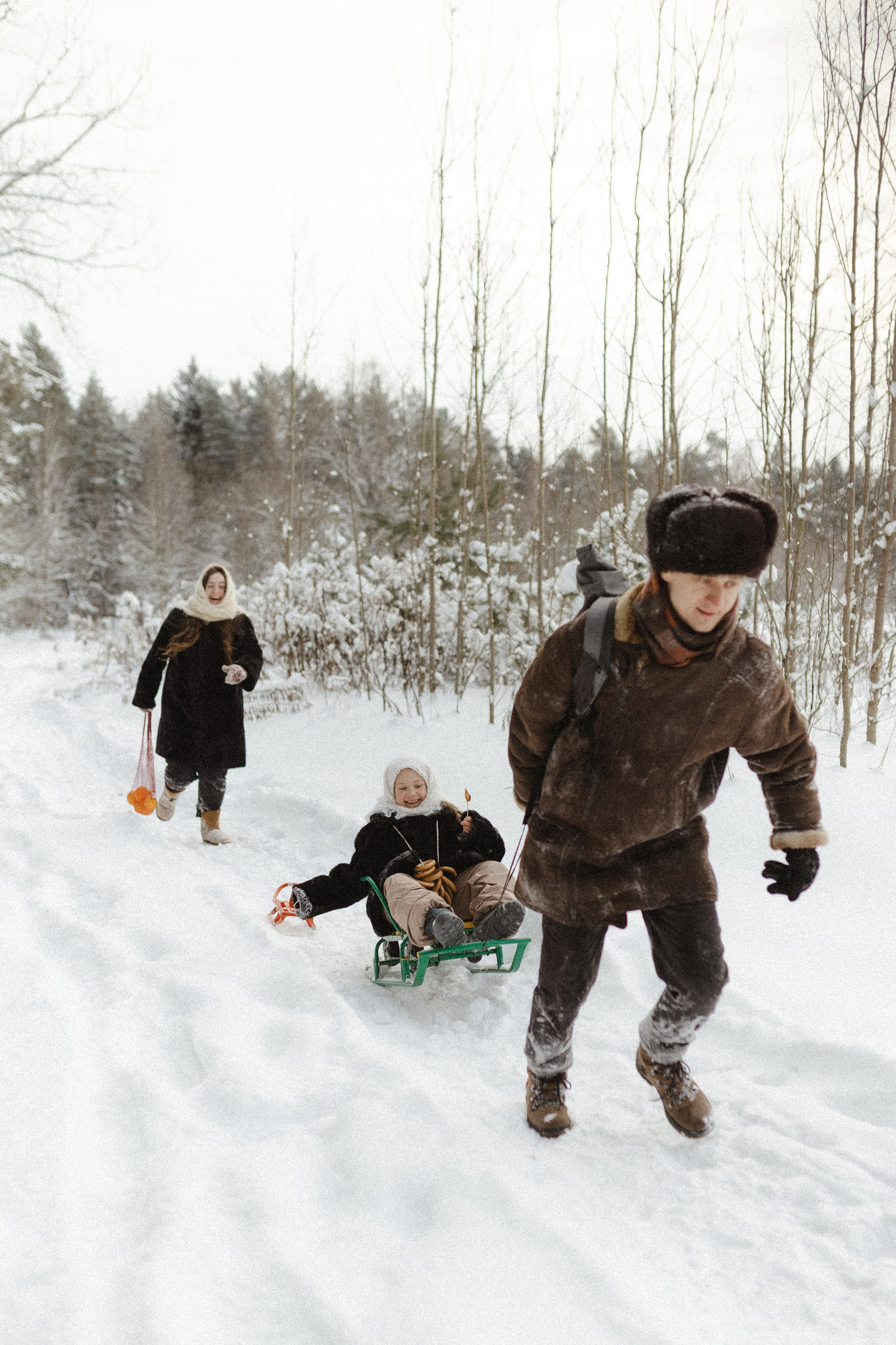 Зима не холодная, когда рядом свои. Семейный фотограф в Москве Алина Савченко