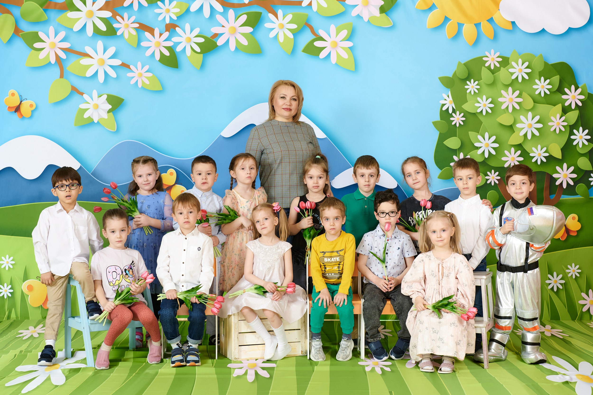 Групповые фотографии. Выпускные альбомы для детского сада, школы — Москва и область | Апрель Фото