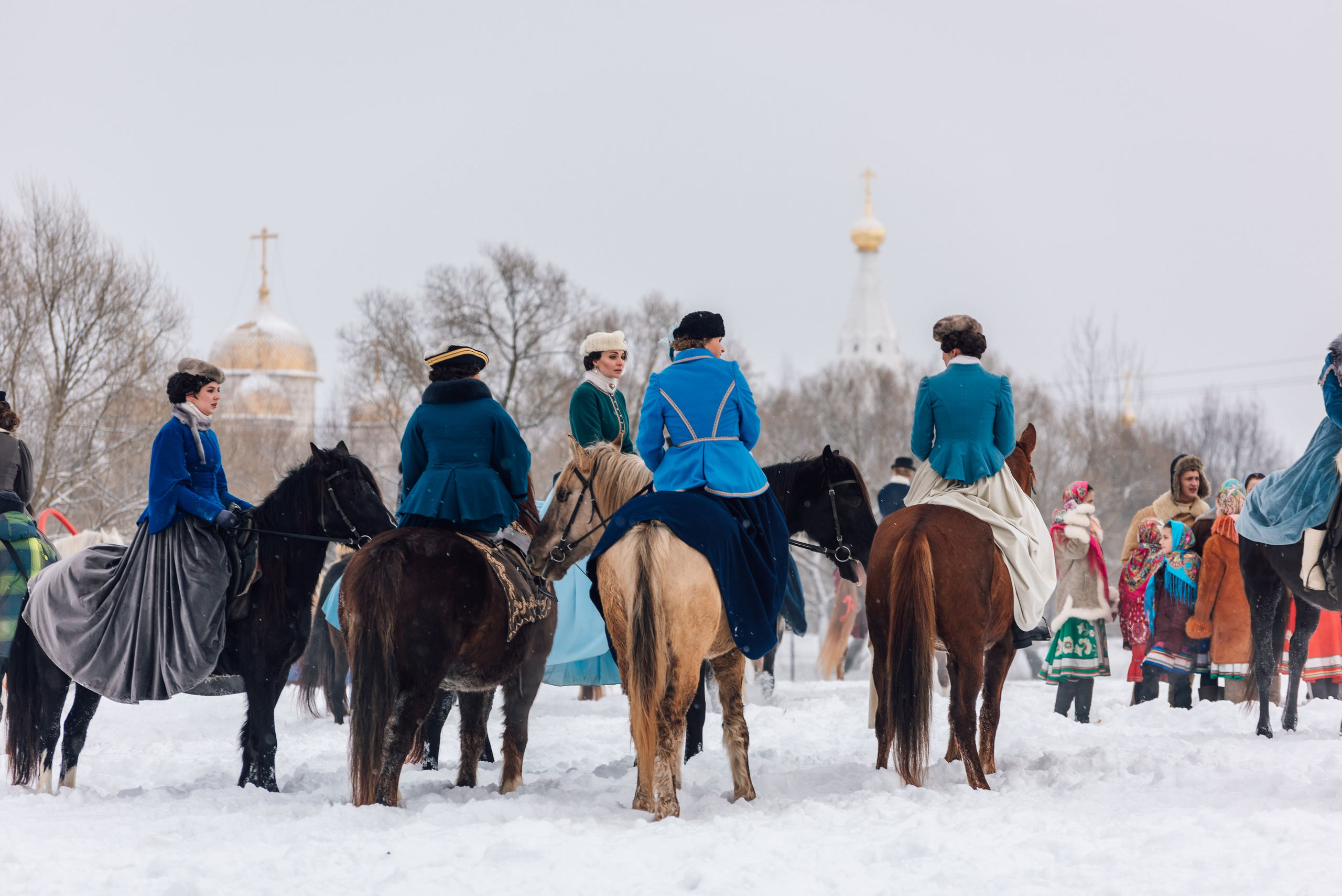 Зимняя парфорсная охота. Фотограф Диана Вальтер