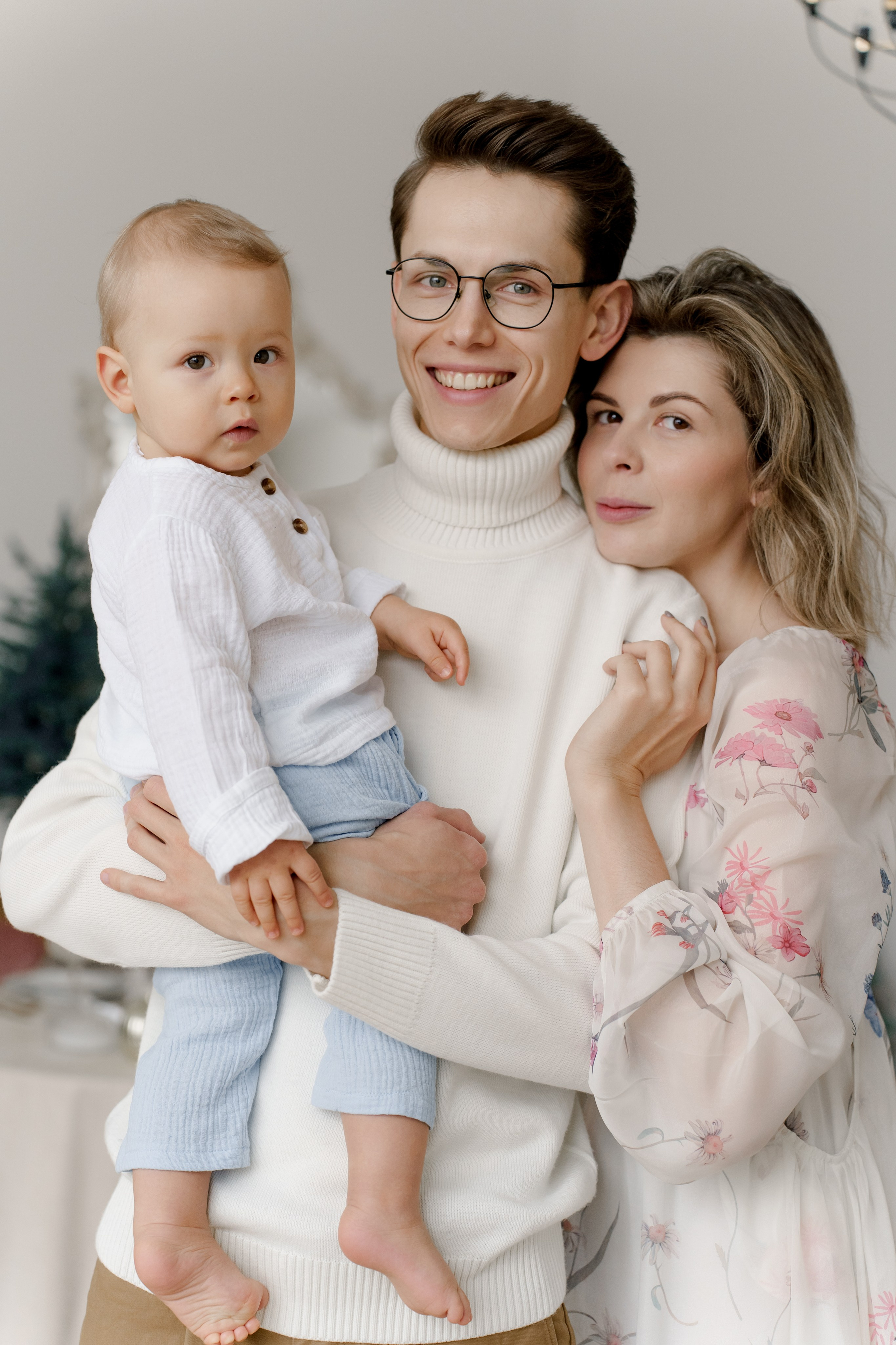 Новогодняя съемка, для семьи Пахомовых, в Астрахани, фотостудия Линза, фотограф Александр Сысоев