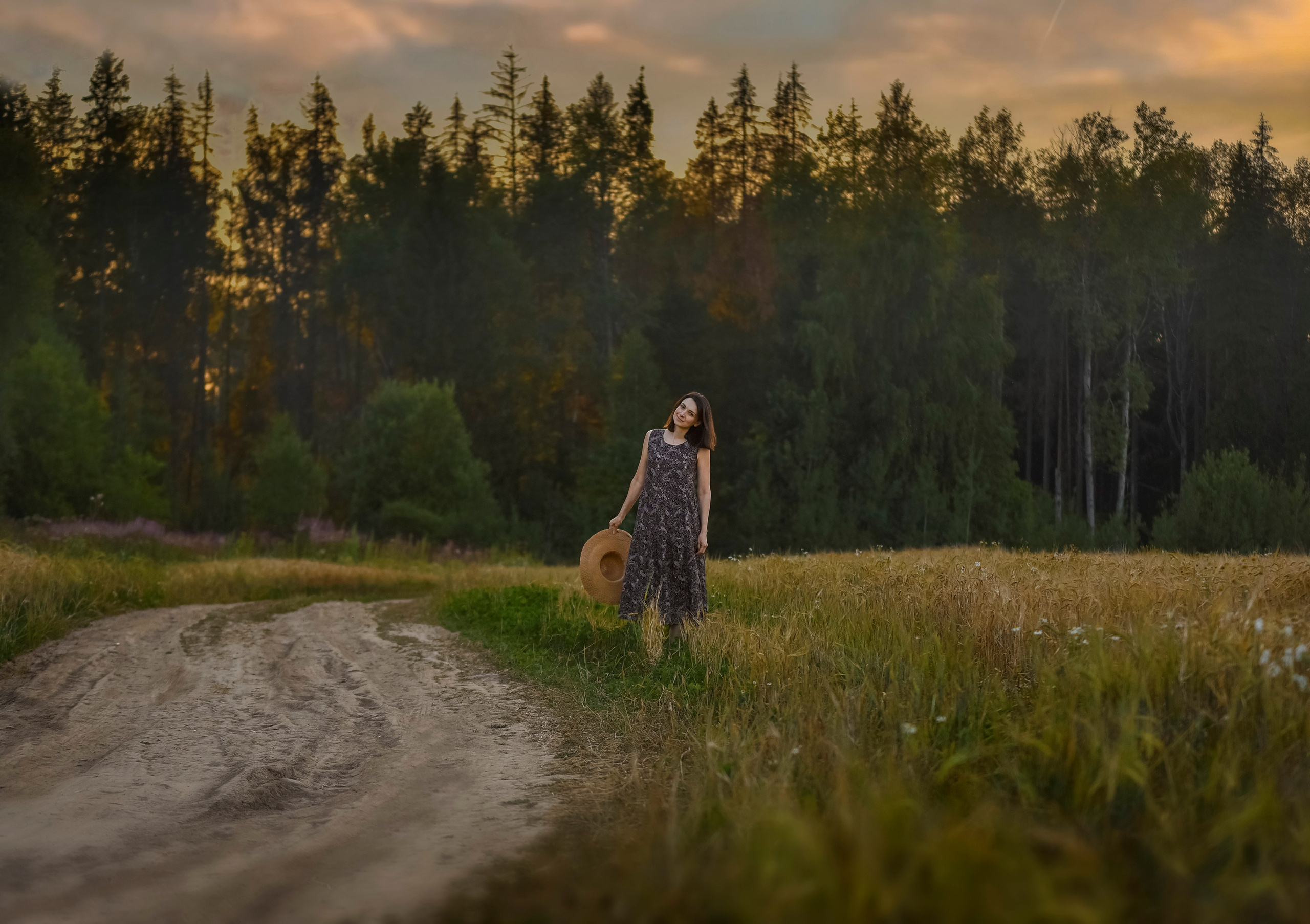 Фотопрогулка, съемка на природе, фотосессия, поле