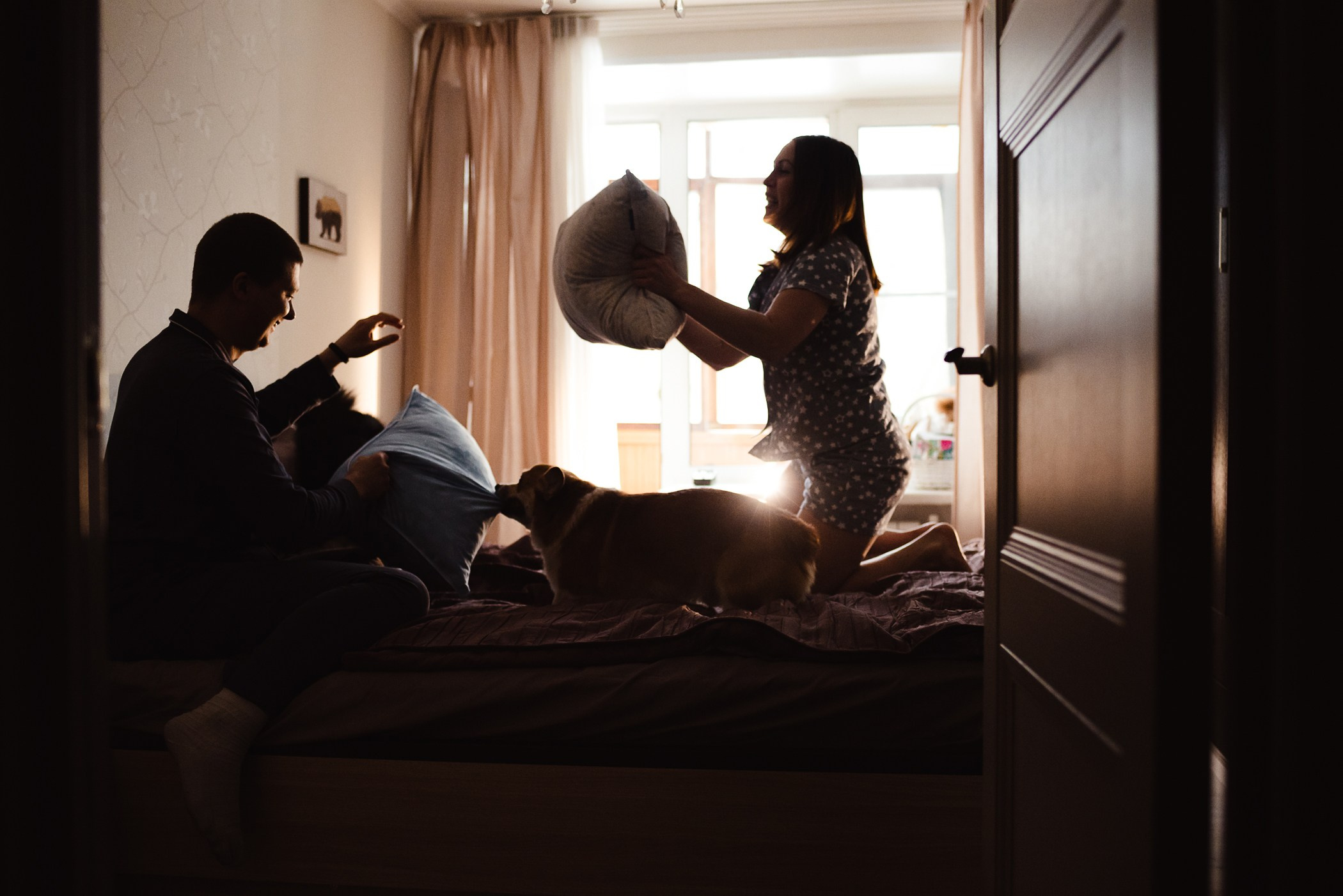 Пижамная вечеринка Тани и Димы. Семейный Фотограф в Москве Ирина Хохлова