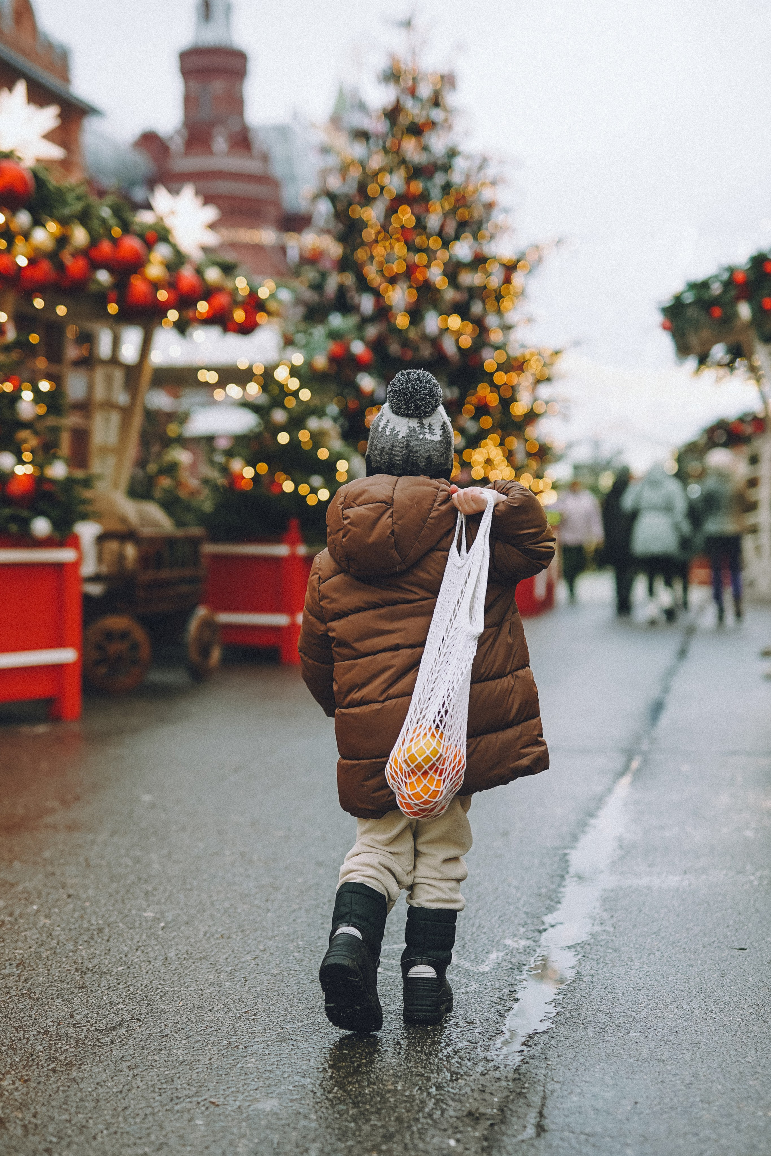 Прогулка по новогодней Москве для Юли, Жени и Вани. Фотограф Наталья Колганова