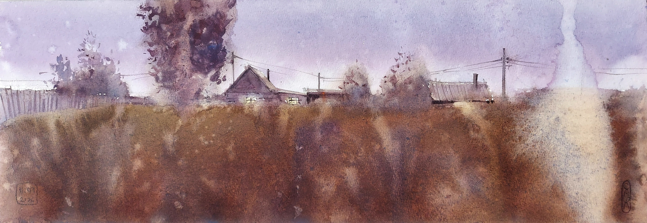 Suburbs. Alexander Manaenkov | Watercolor Artist from Siberia