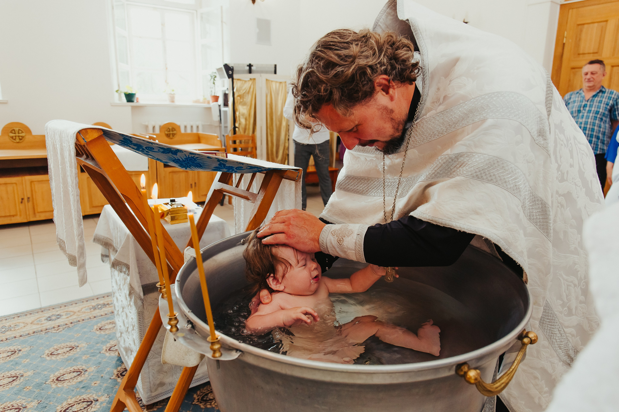 Фотосъемка Крещения ребенка. Фотограф новорожденных и детский в Сергиевом Посаде Кругликова Юлия