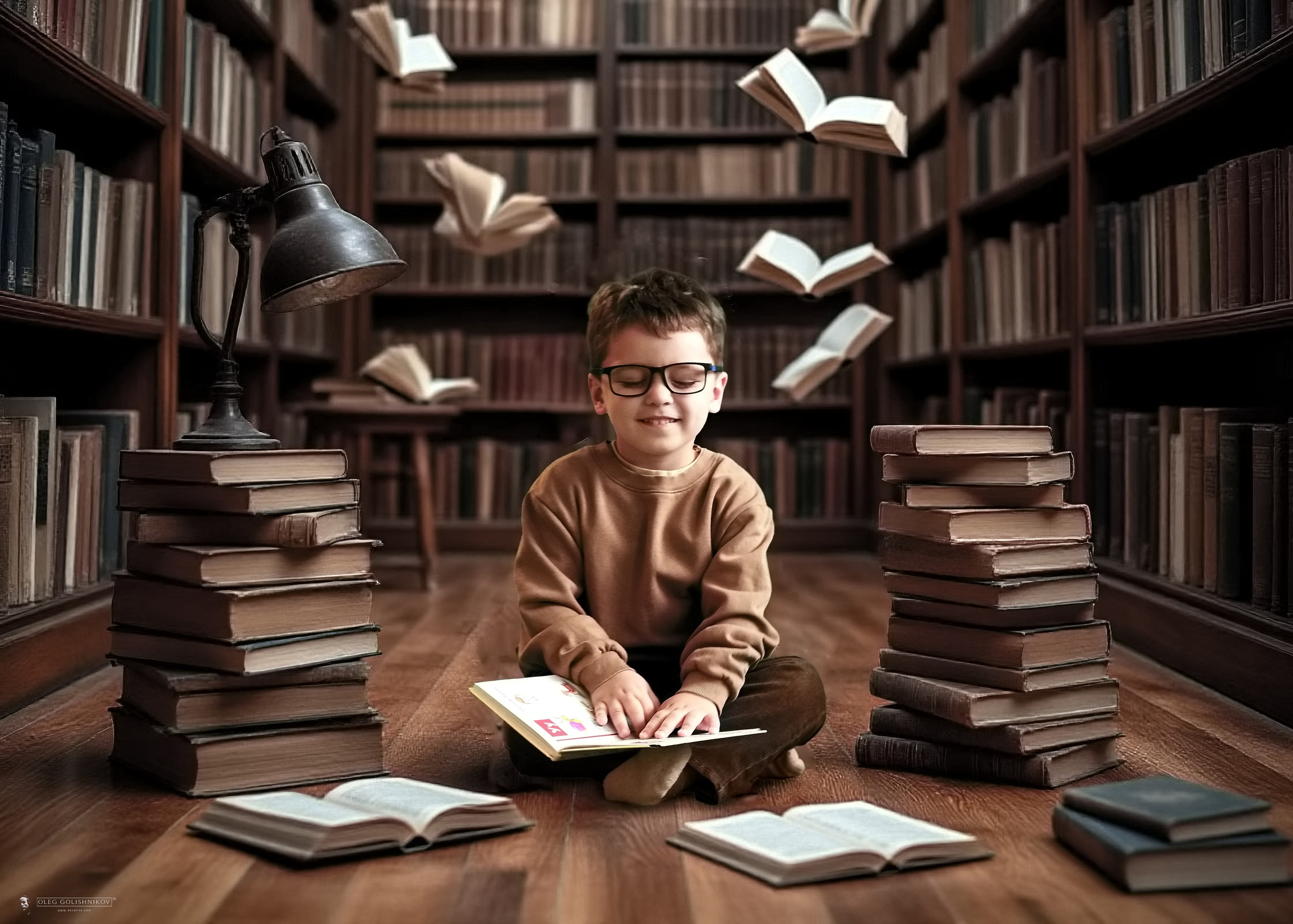 Библиотека. Арт-фотограф Олег Голишников. Творческая мастерская