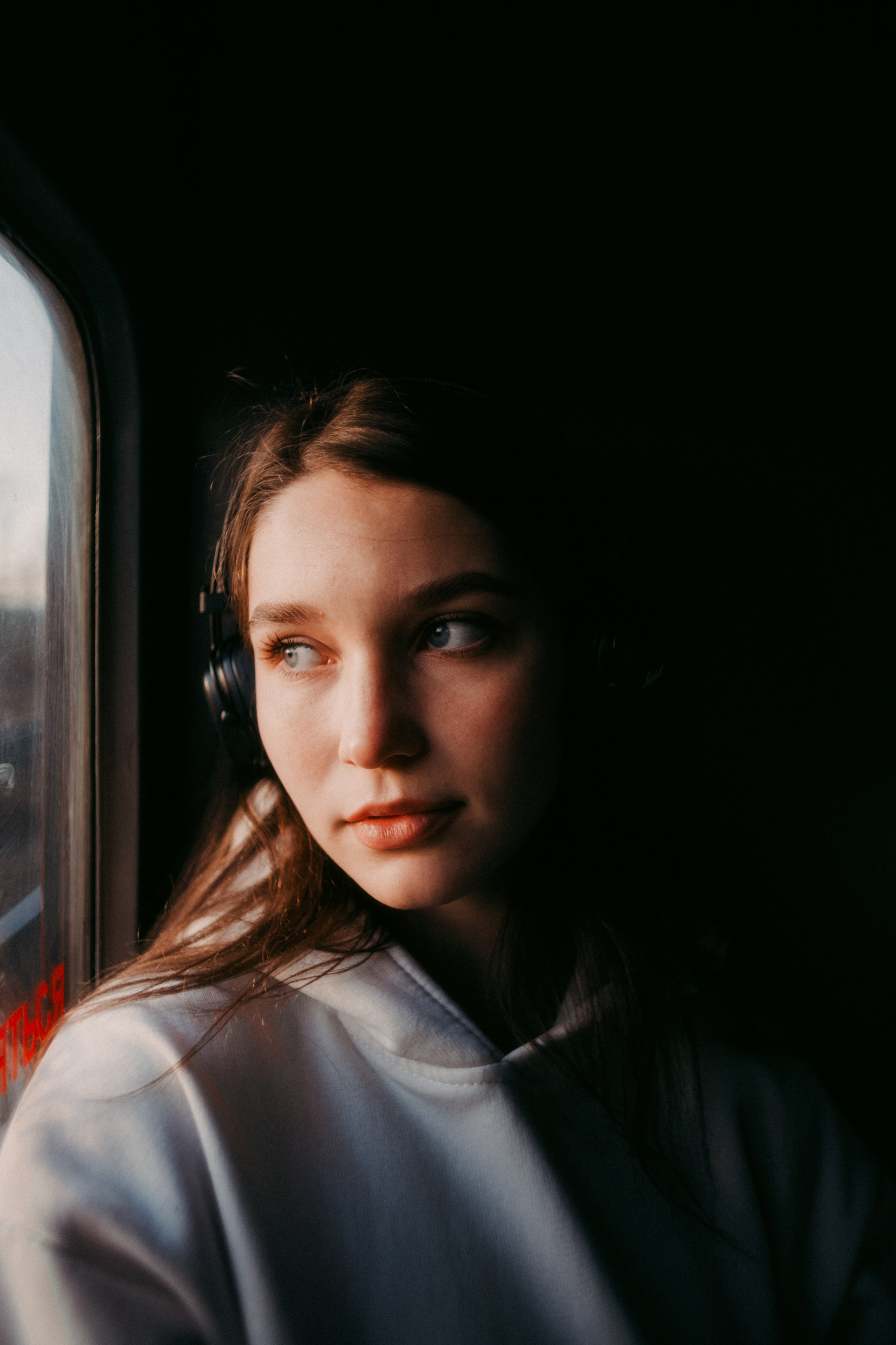 Ксюша. Съёмка в электричке. Lickord