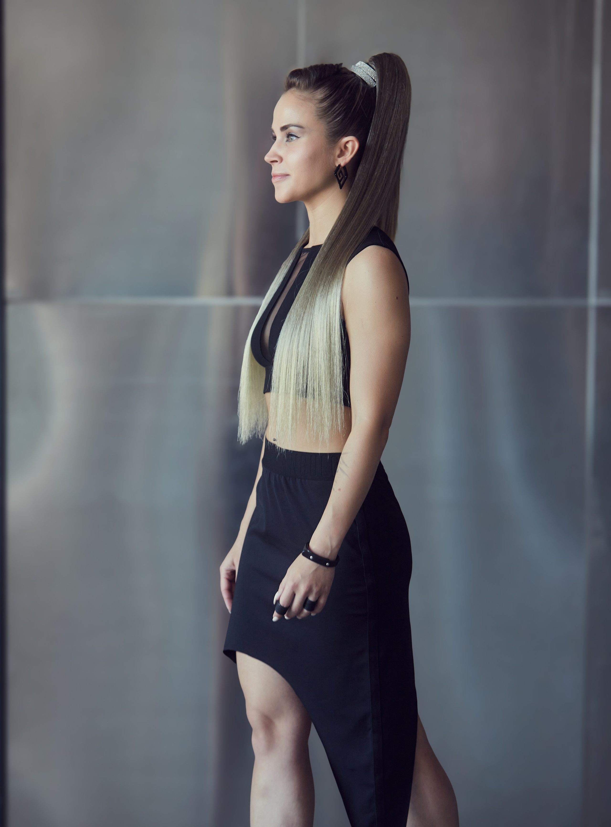 Каталожное фото Hairshop, хвост для наращивания, рекламная съёмка.