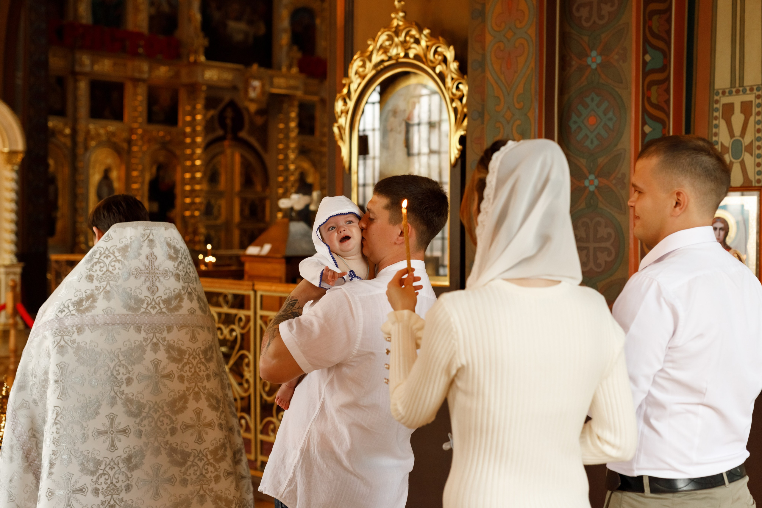 Крещение Николая. Семейный и детский фотограф в Краснодаре Элона Литвинова