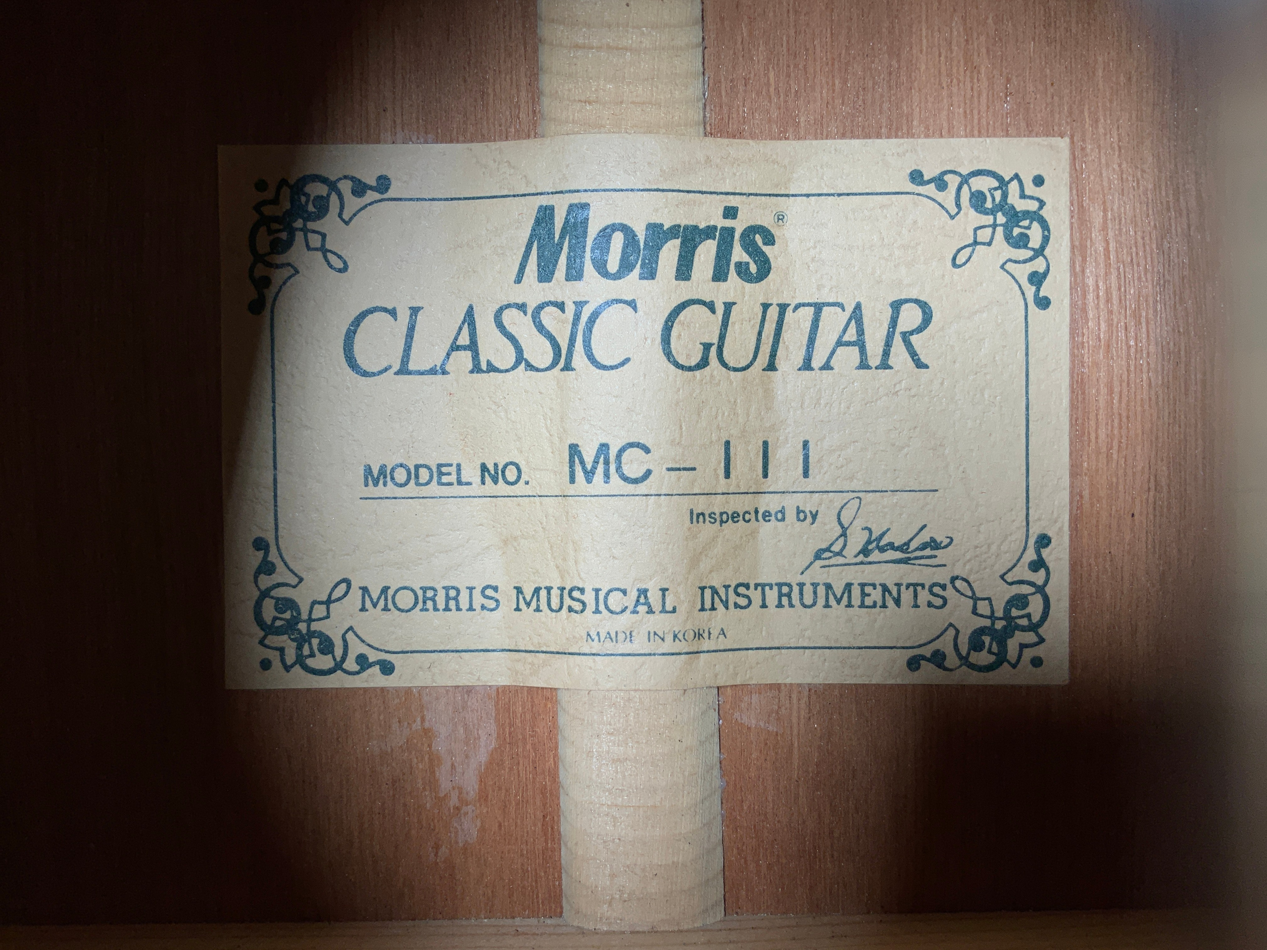 Morris Classic Guitar MC-111 Korea 90's