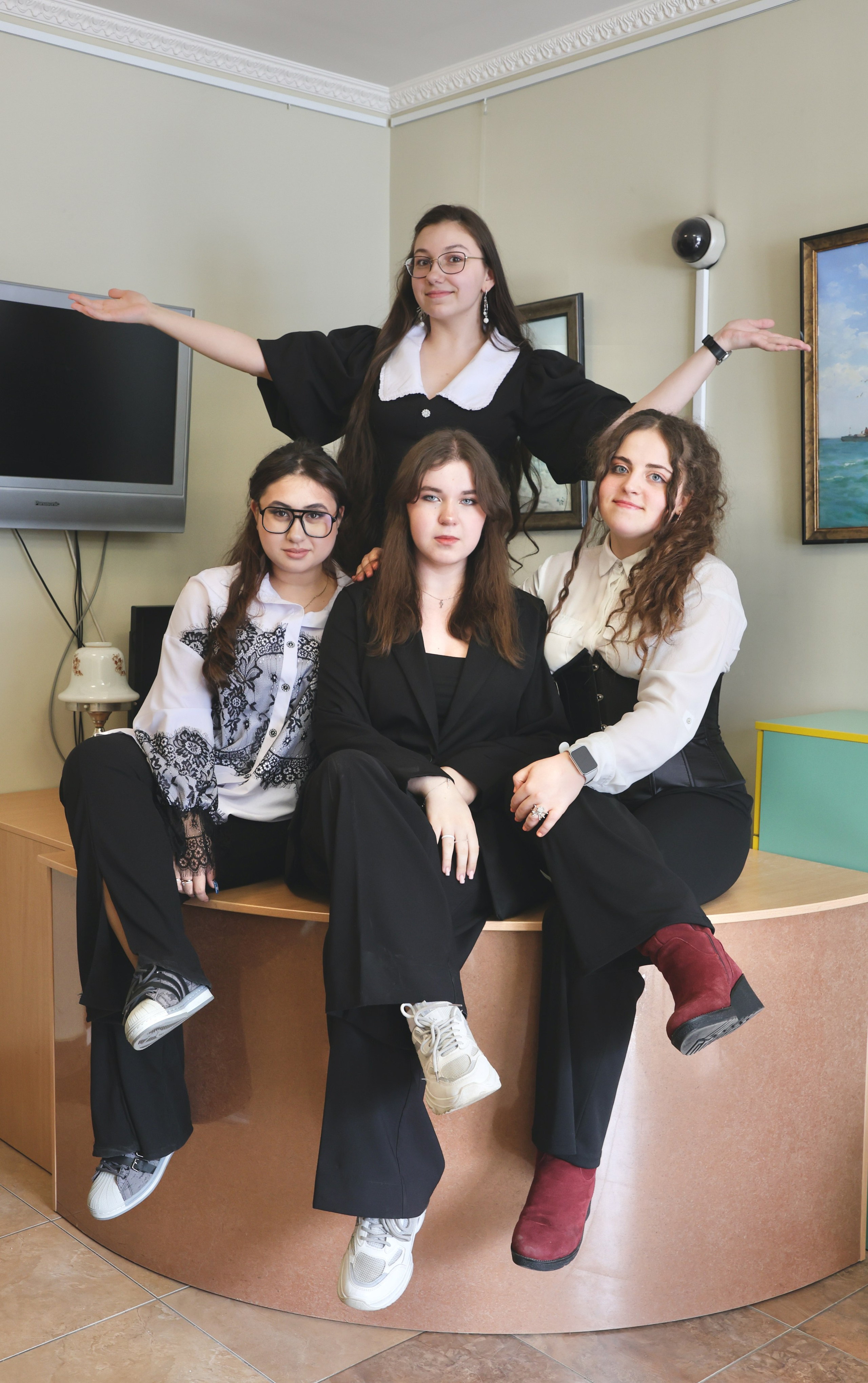 Съёмка в библиотеке. Школьные выпускные альбомы в Москве Марина Николаева