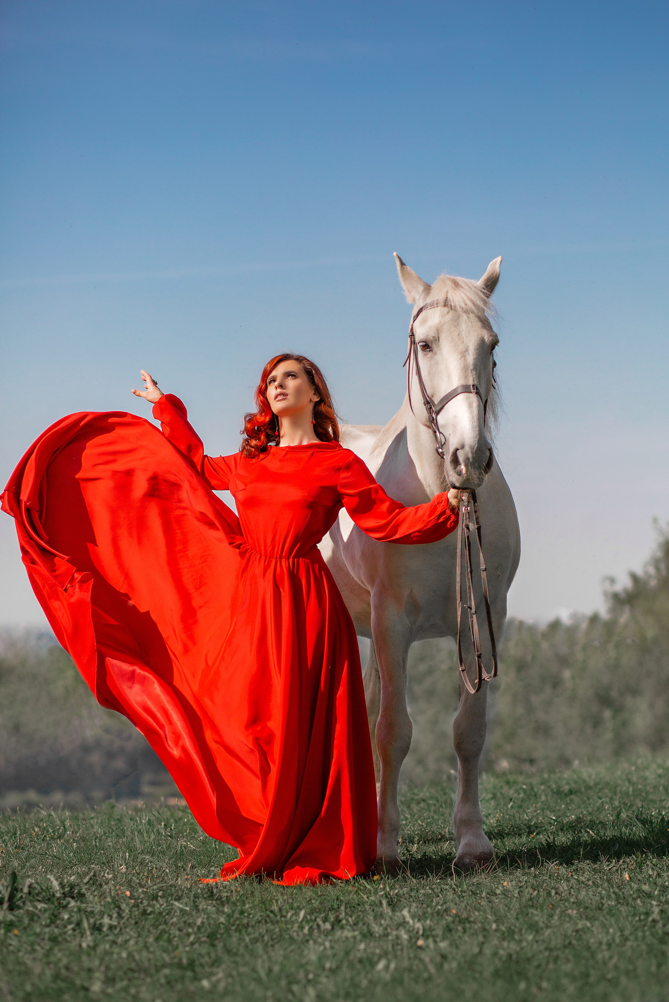 Екатерина и Воробей. Фотосессия с лошадьми в Нижнем Новгороде
