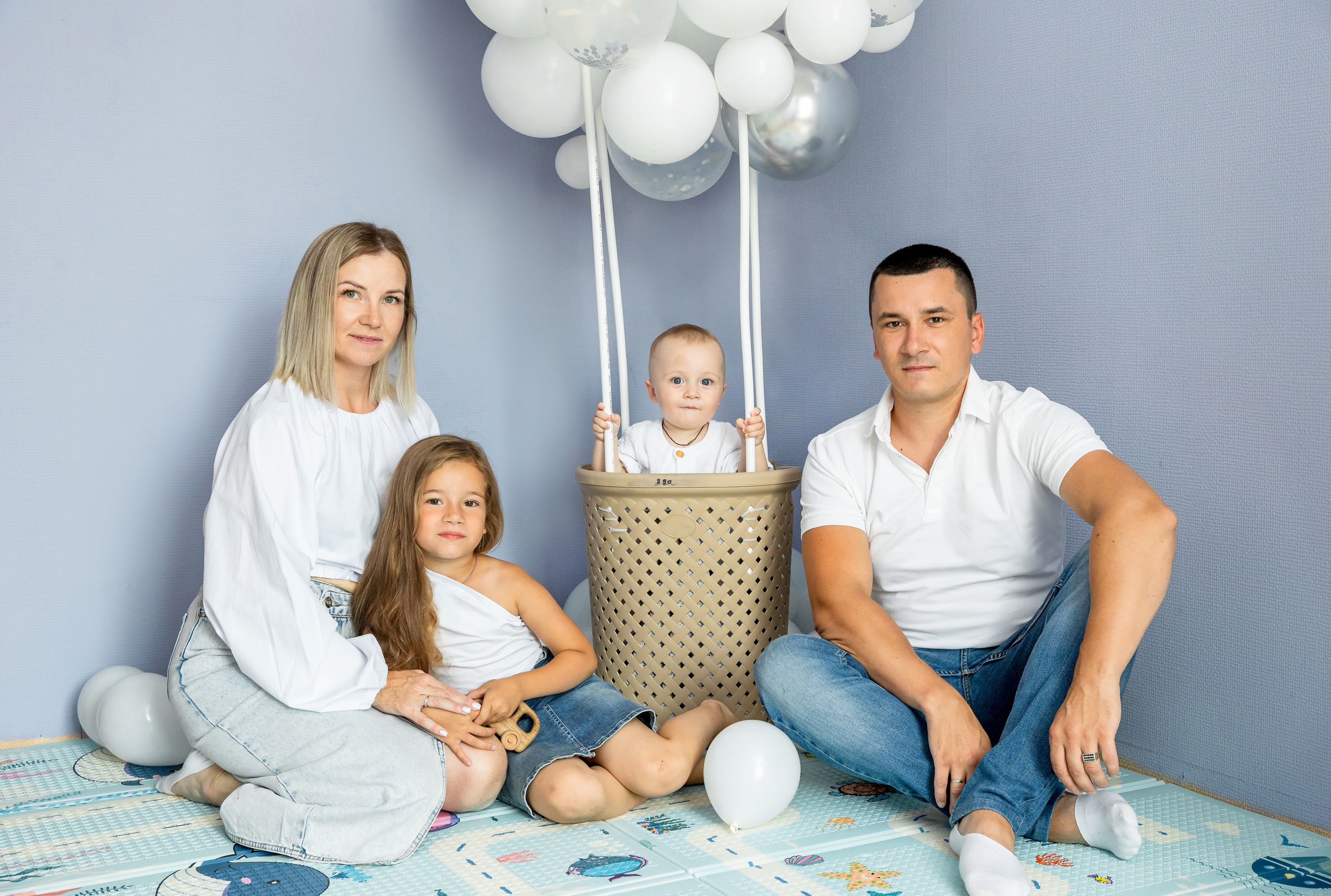 День рождения на воздушном шаре. Детский семейный фотограф в г. Находка Ольга Коваленко, фотостудия Memories