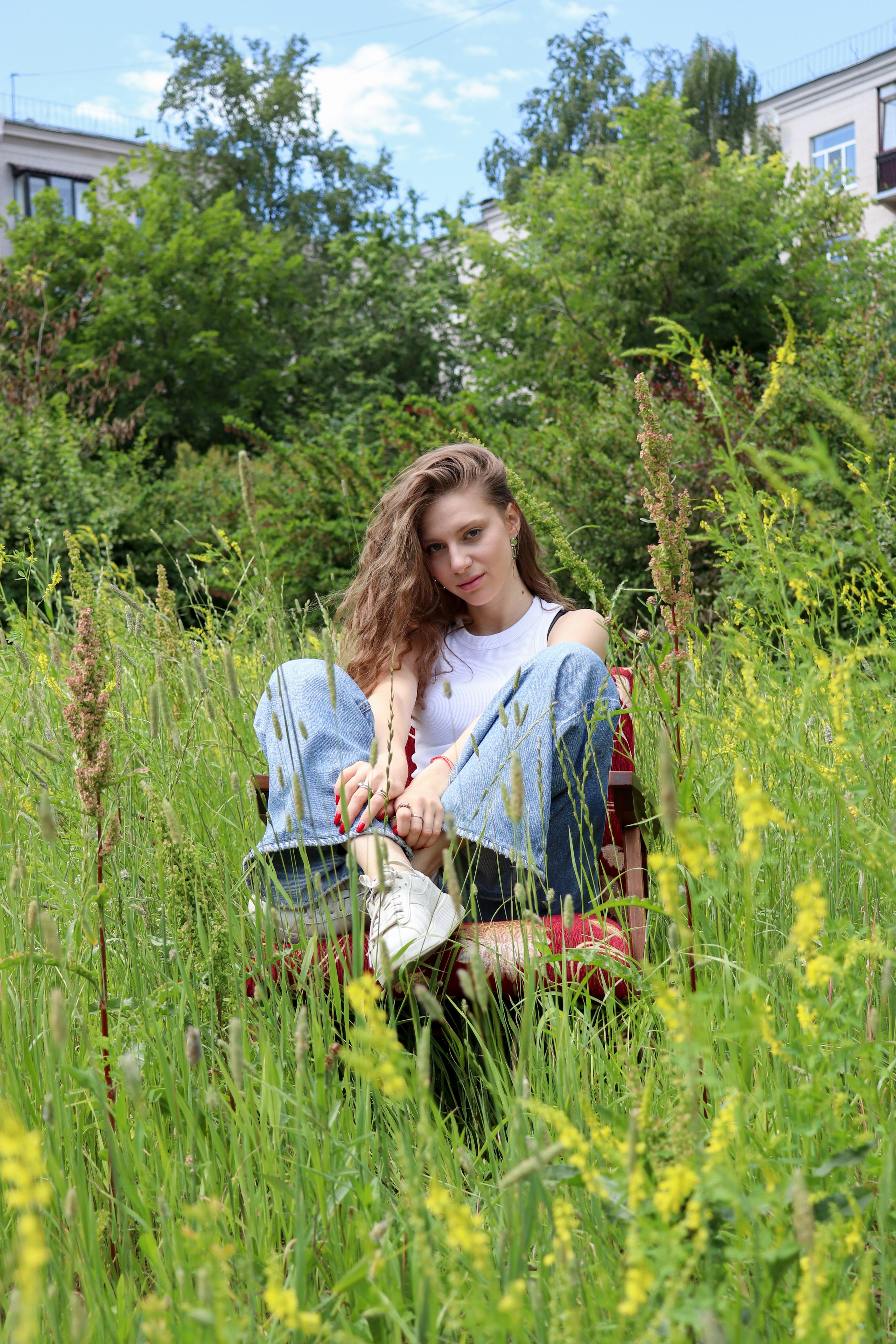 Модная съёмка во дворе. Ивентный фотограф в Санкт-Петербурге Олег Комков