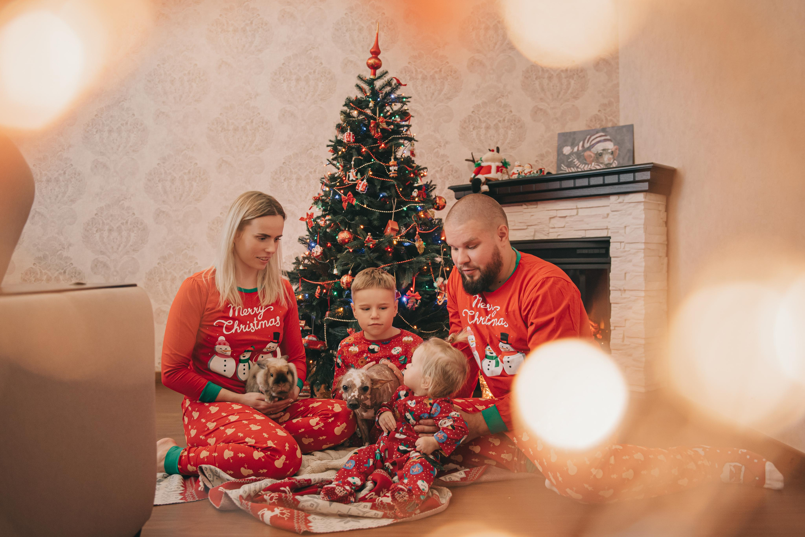Семейная съемка Рябовых — новогодняя. Фотограф в Краснодаре Зеленкина Дарья