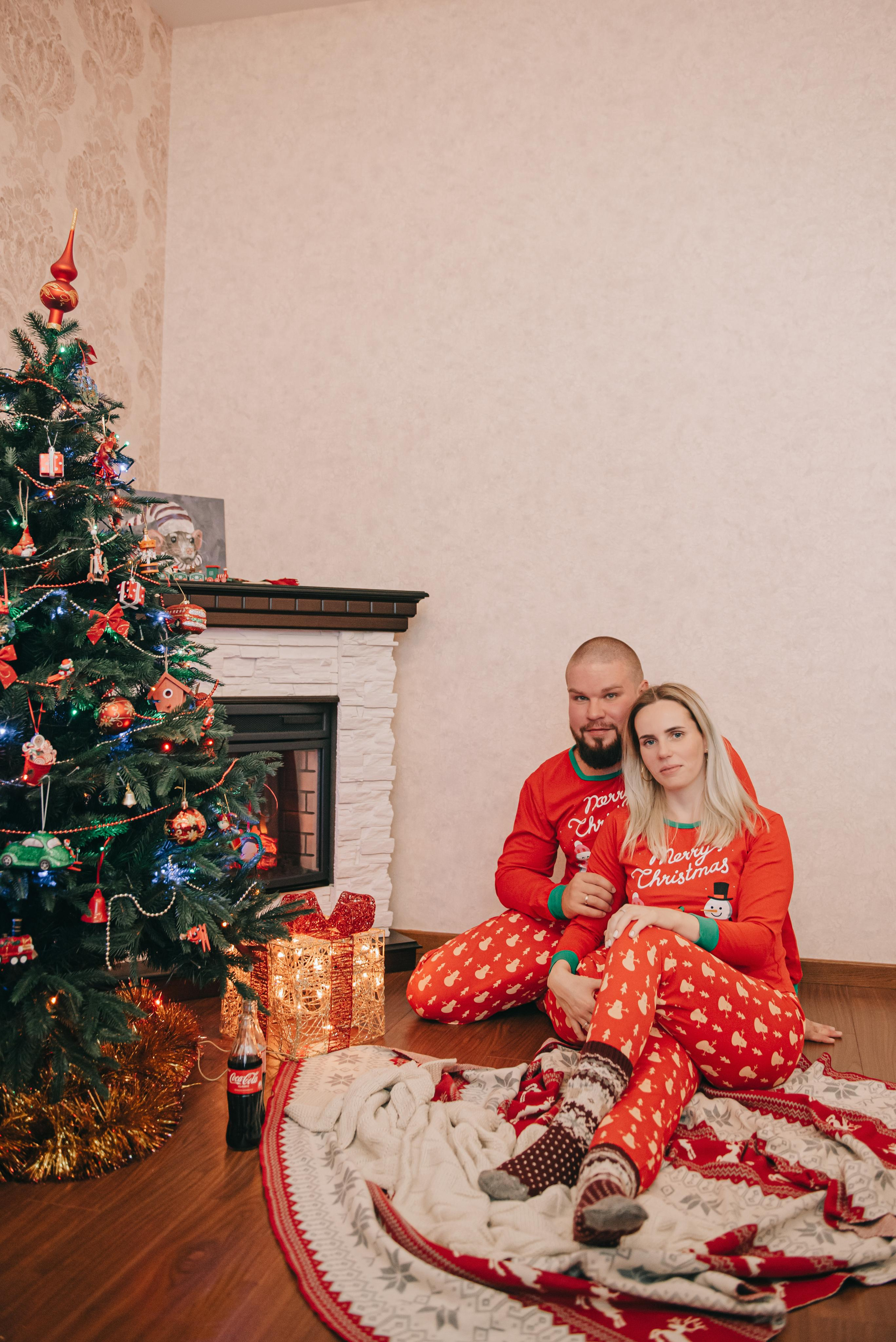 Семейная съемка Рябовых — новогодняя. Фотограф в Краснодаре Зеленкина Дарья