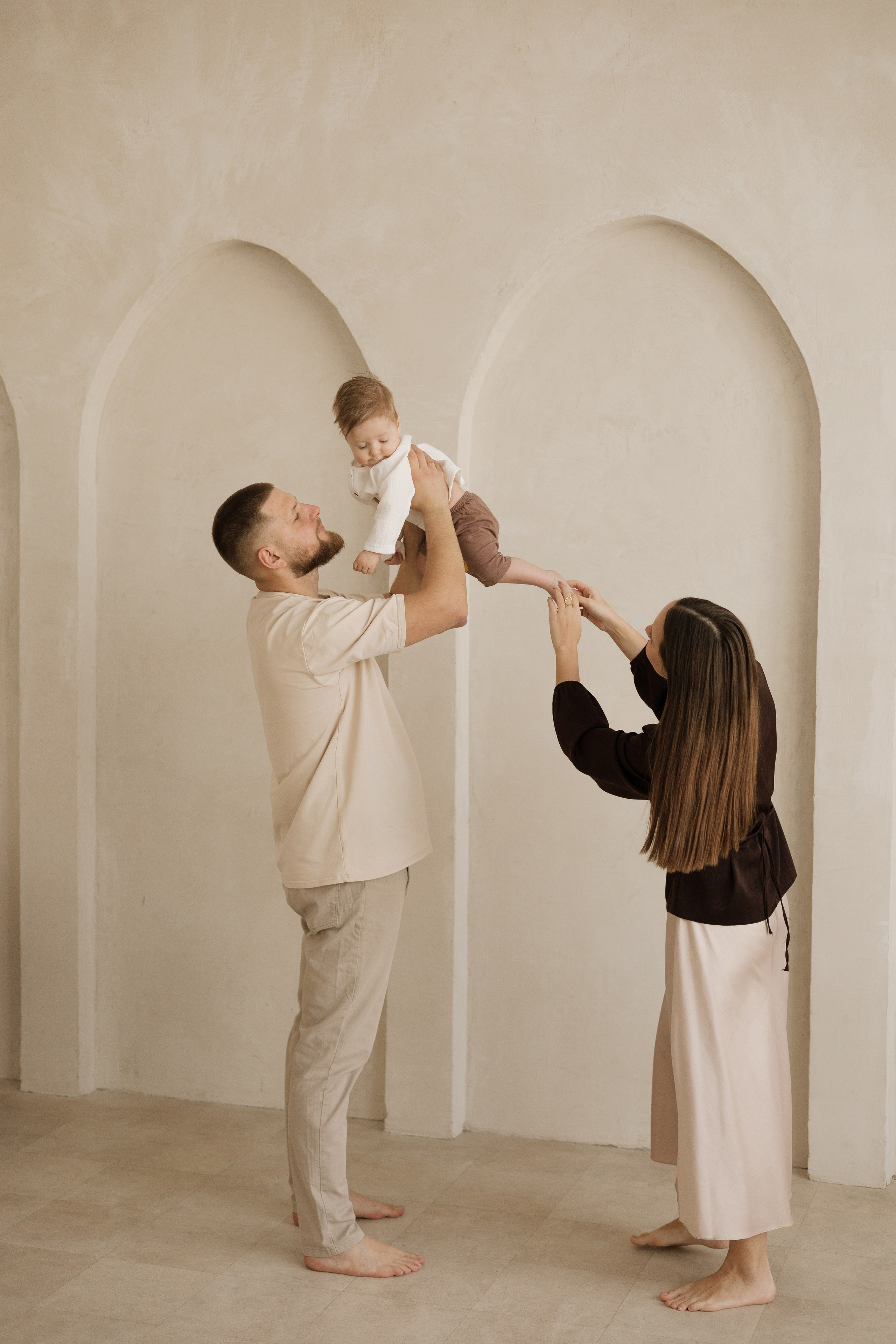 Арсений с мамой и папой. Фотограф в Кемерово Миллер Анна