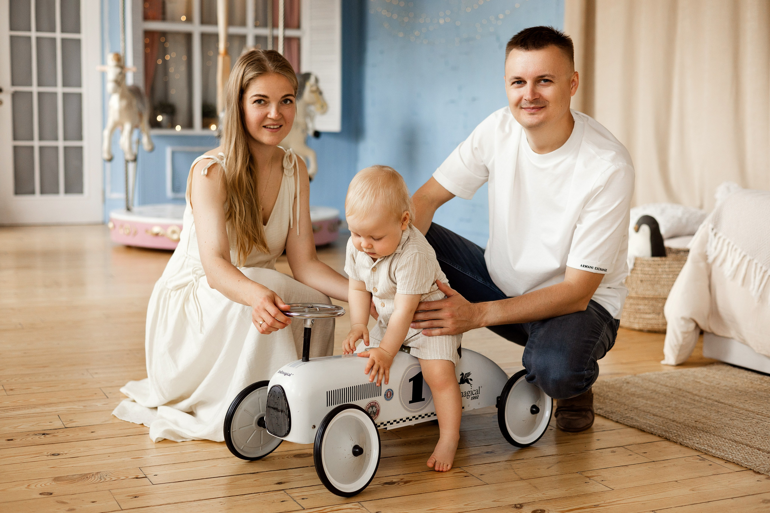 Сьемка годовасия в студии Лайтрум. Семейный фотограф в Екатеринбурге Маргарита Курносова