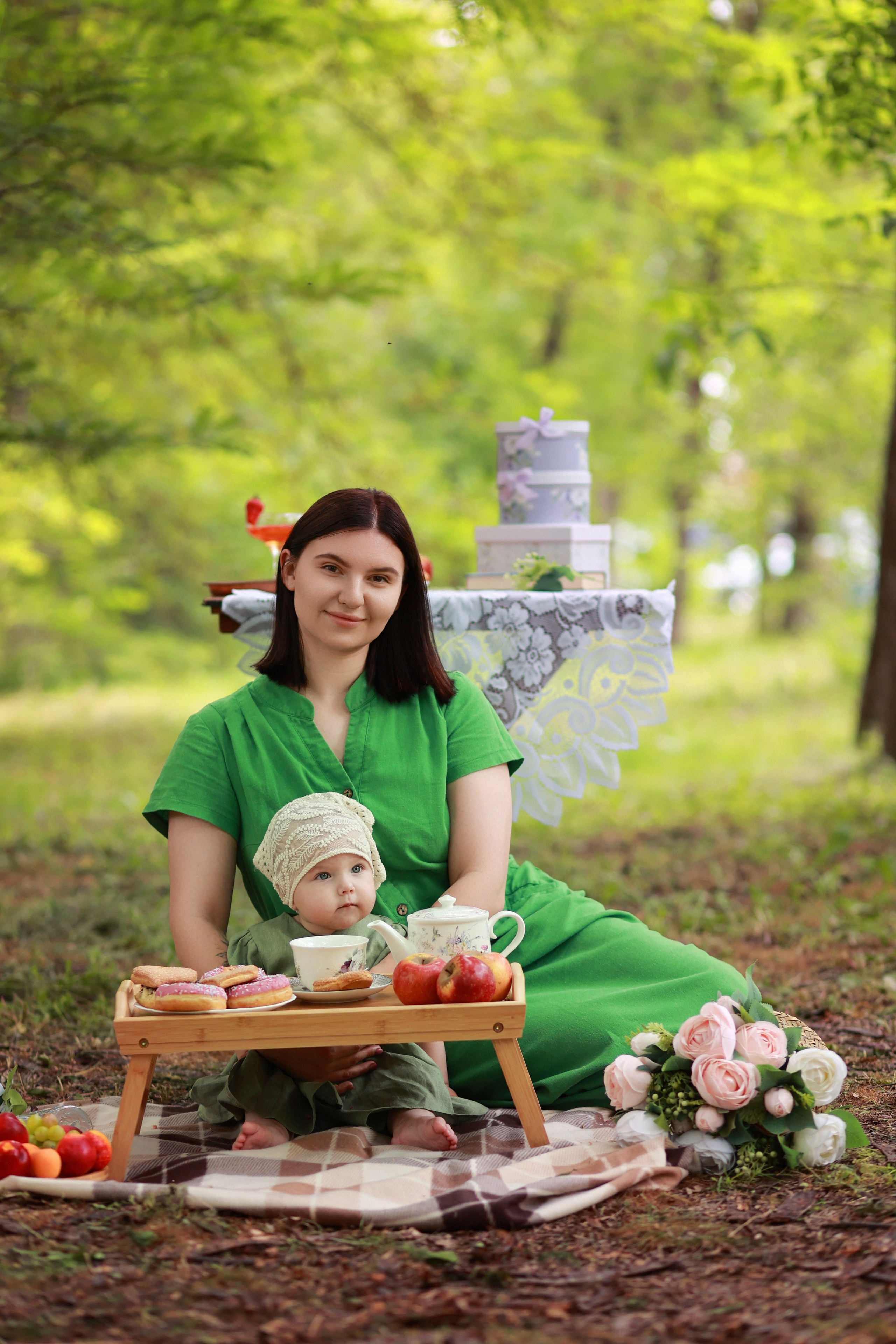 Чаепитие в парке. Детский семейный фотограф Краснодар