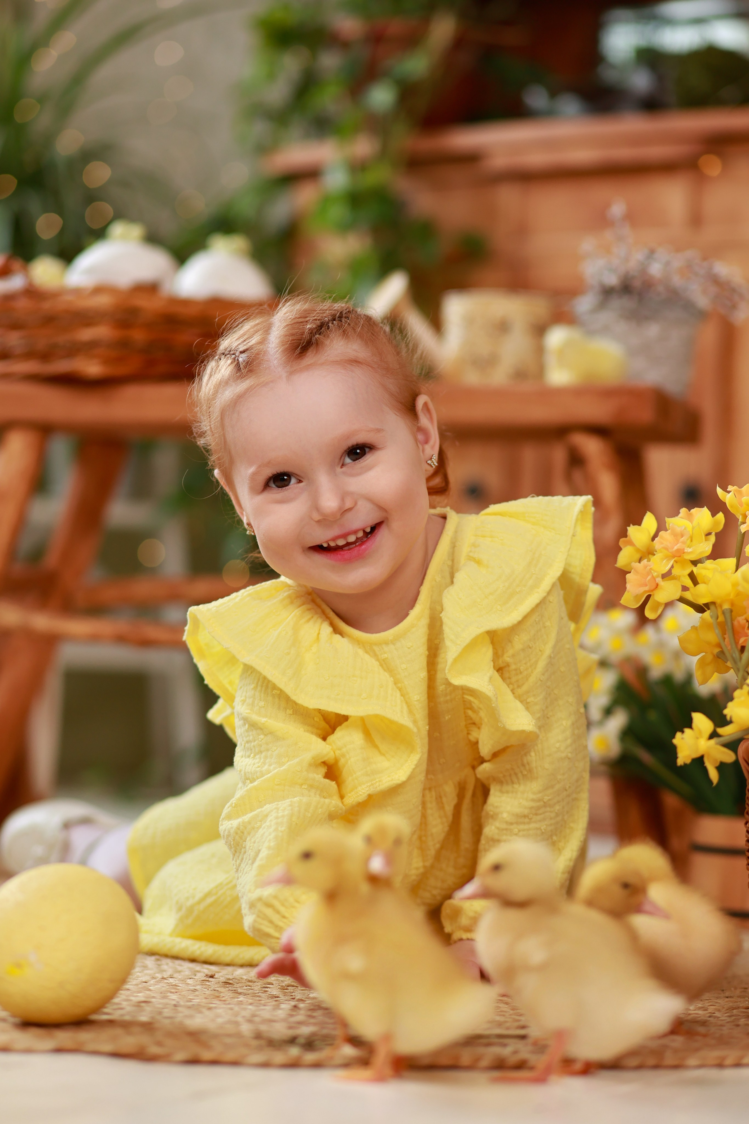 «Светлая Пасха» с утятами. Детский семейный фотограф Краснодар