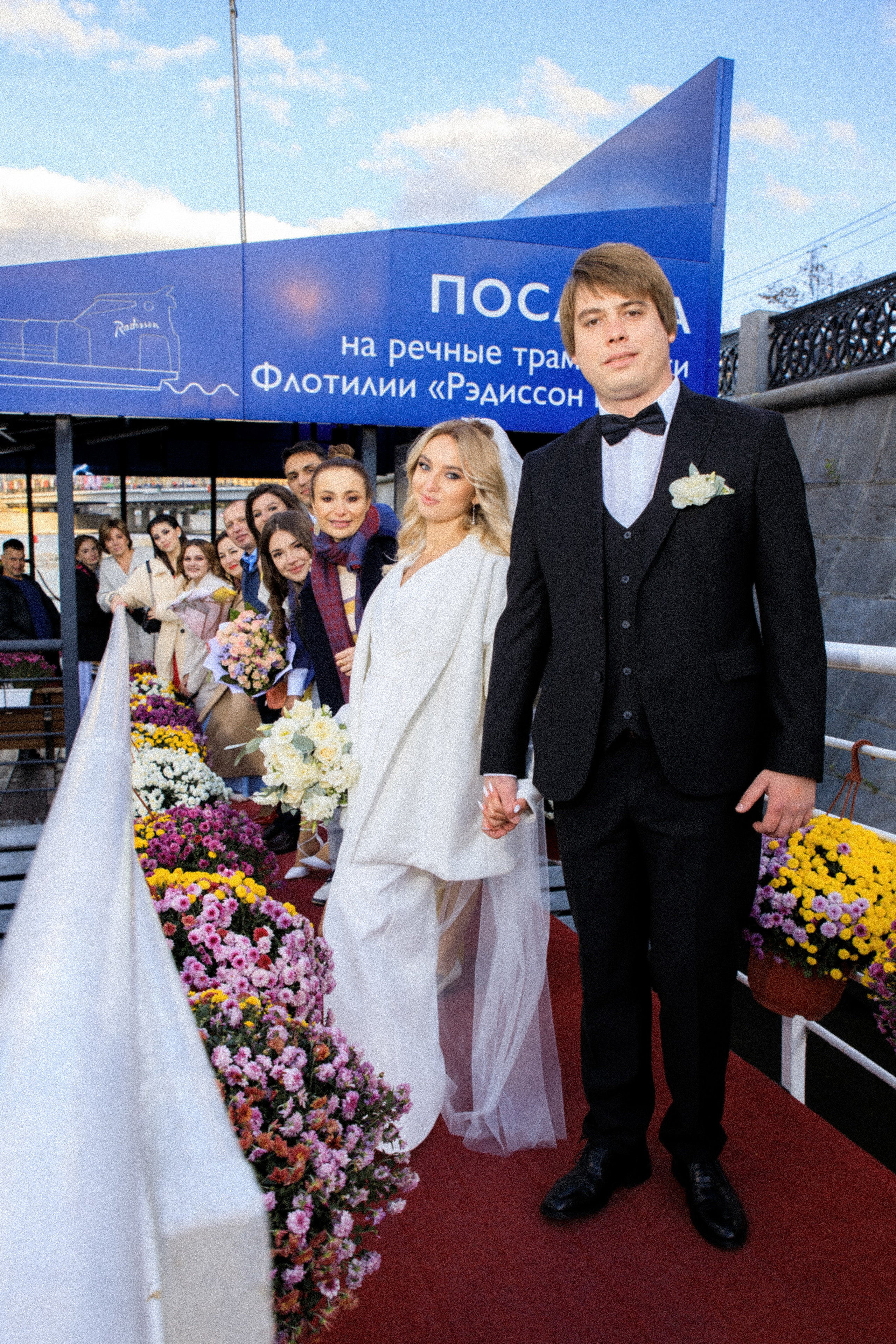 Церемония на катере. Свадебный фотограф Москва