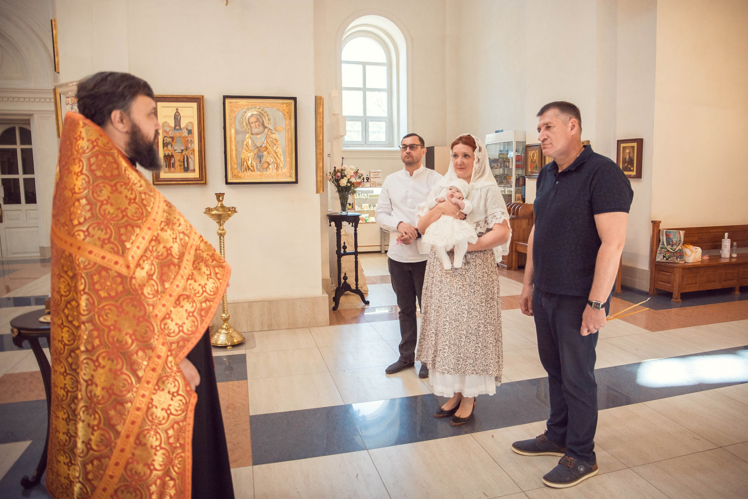 Крещение Екатерины В Казанском Девичьем монастыре