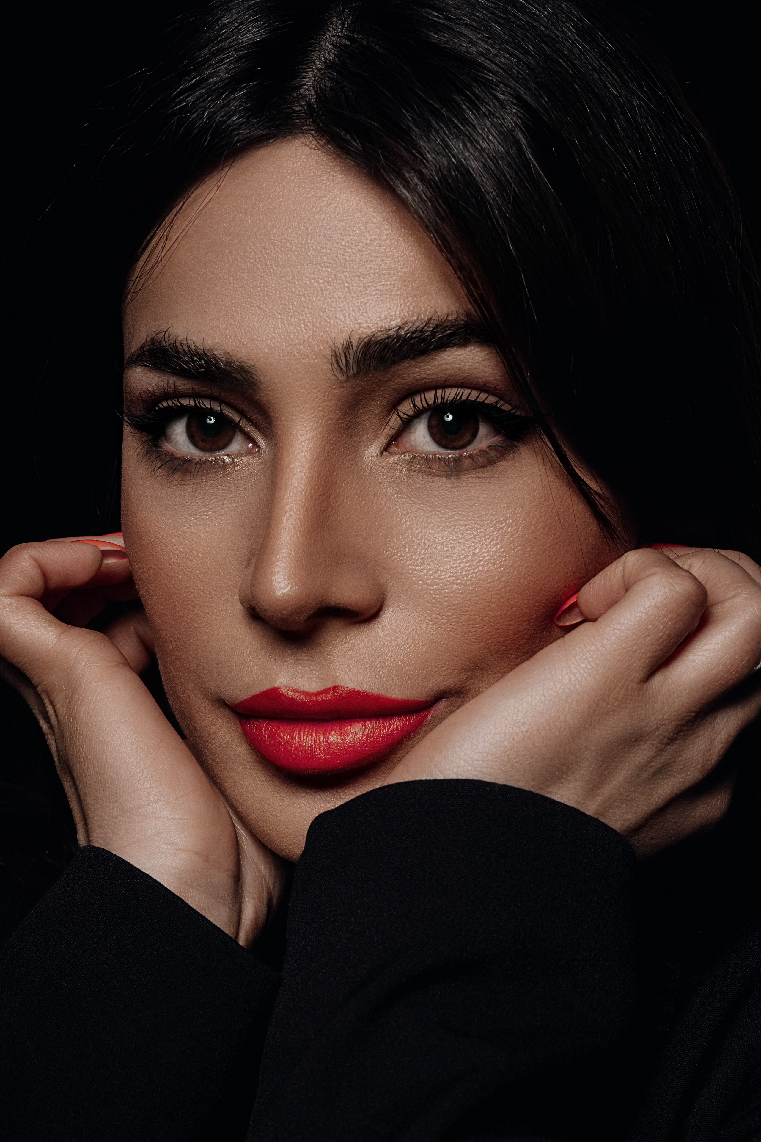 портрет женский цветной