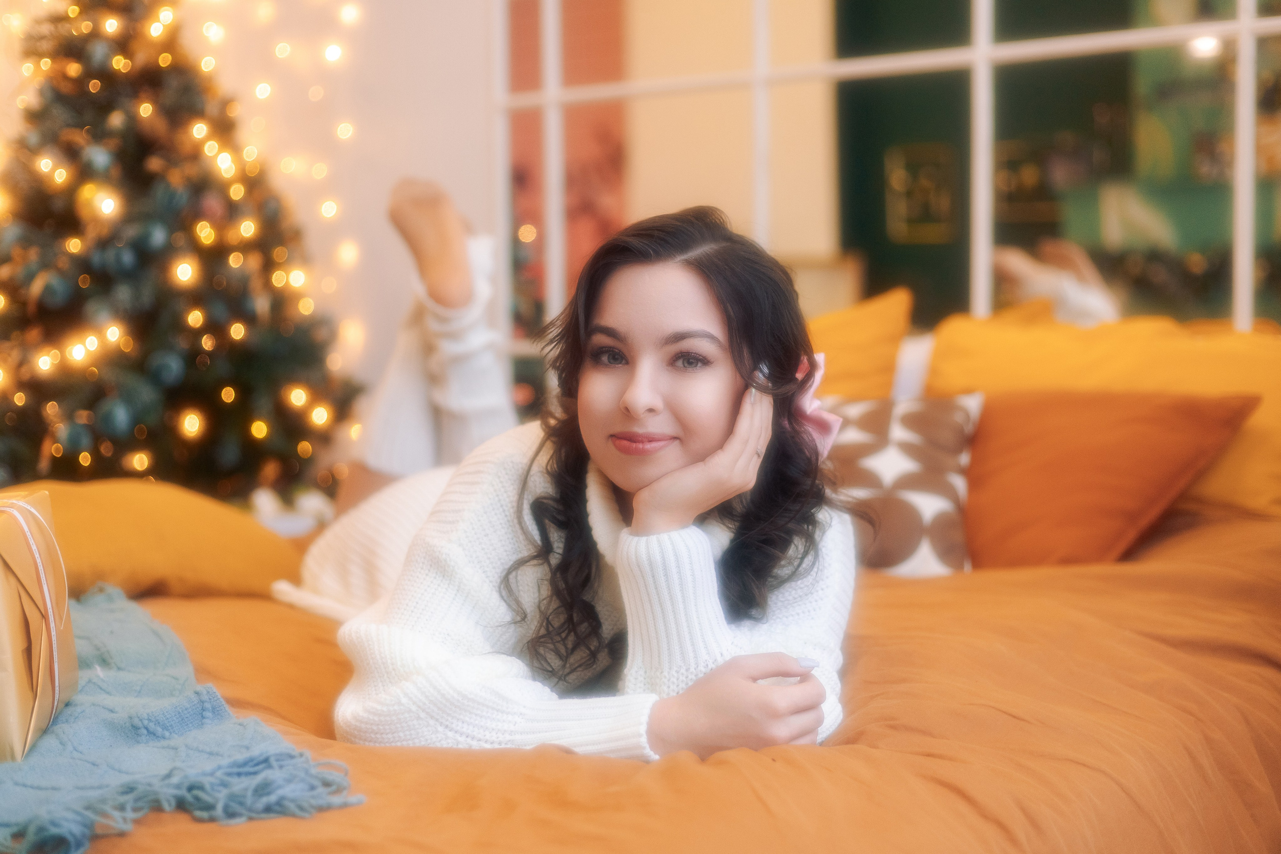 Новогодняя фотосессия в студии для девушек в СПб. Фотограф в Санкт-Петербурге, Анна Скворцова