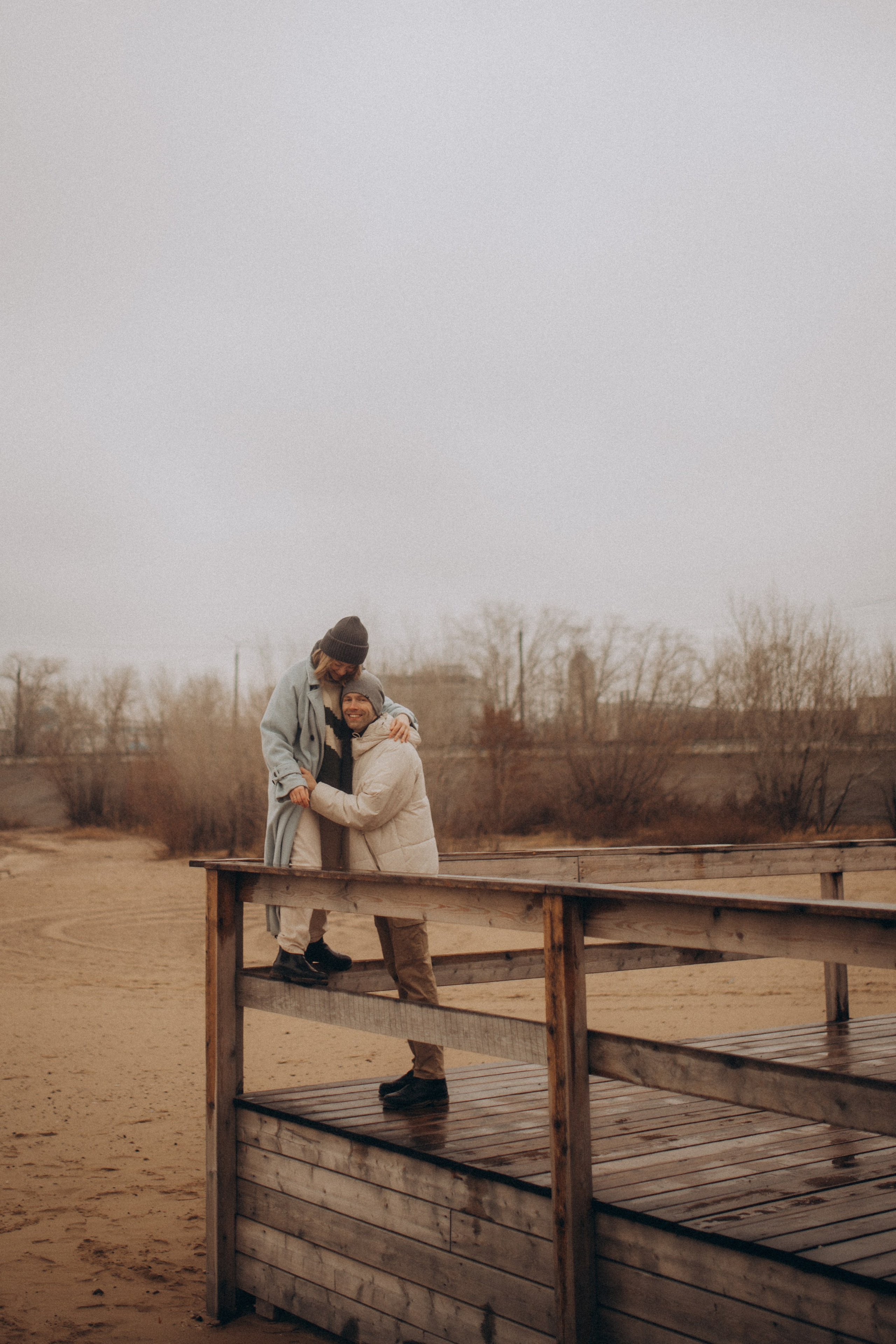 Осенний пляж. Свадебный фотограф Казань