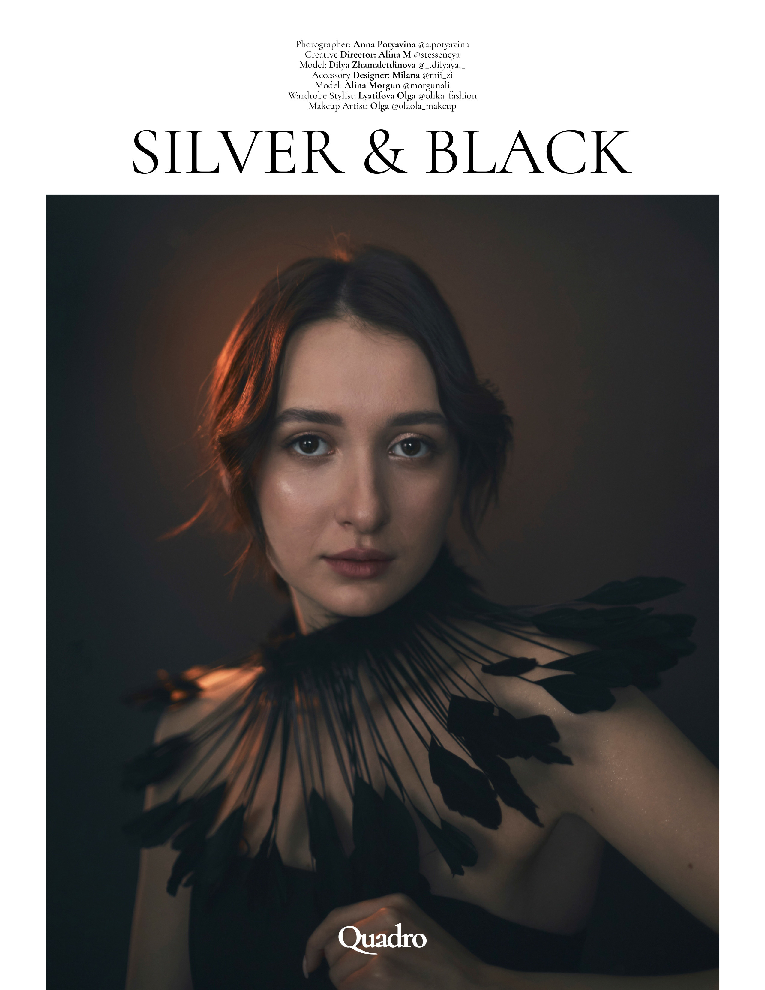 Портрет красивой девушки крупным планом с ожерельем из перьев на шее