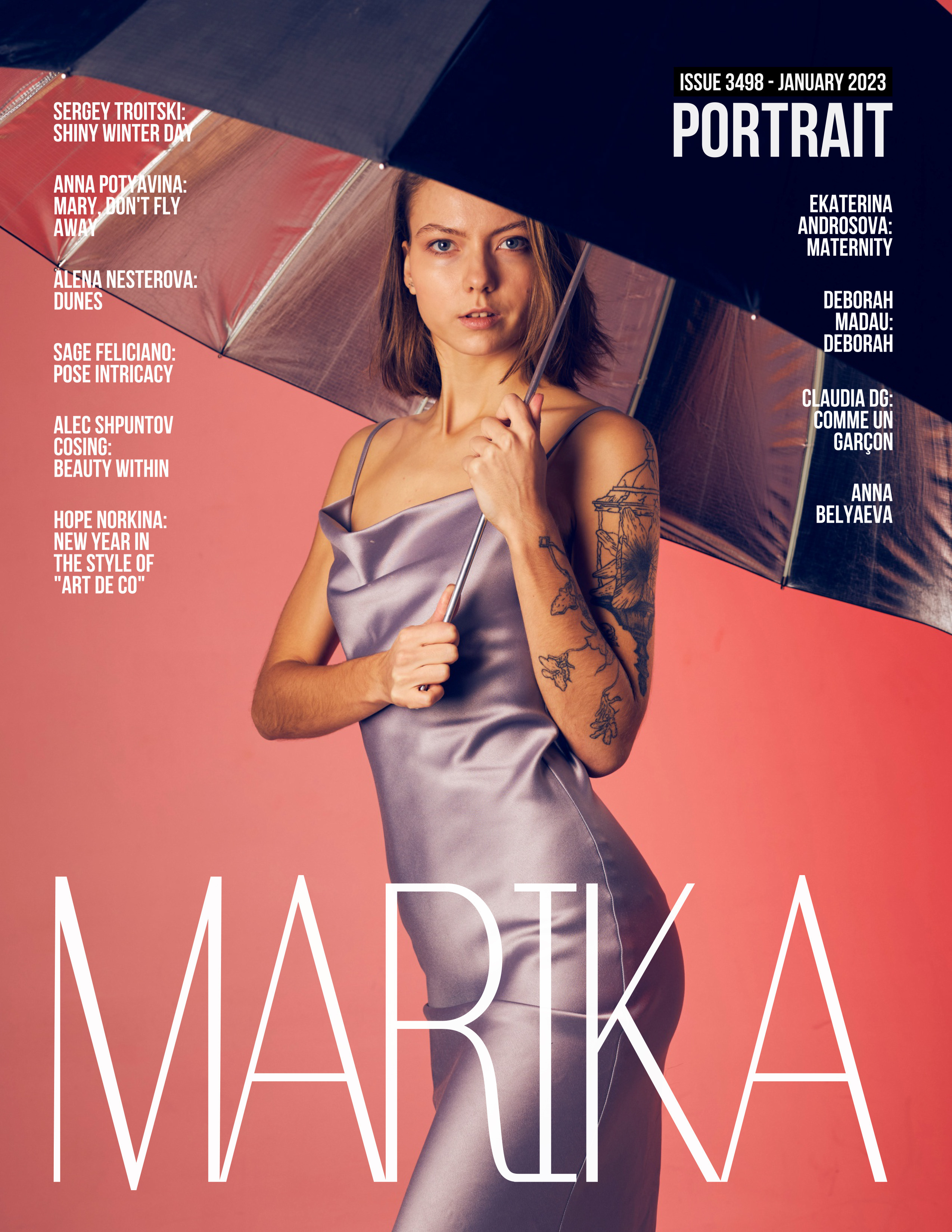 Обложка для Нью-Йоркского журнала Marika, январь 2023 год