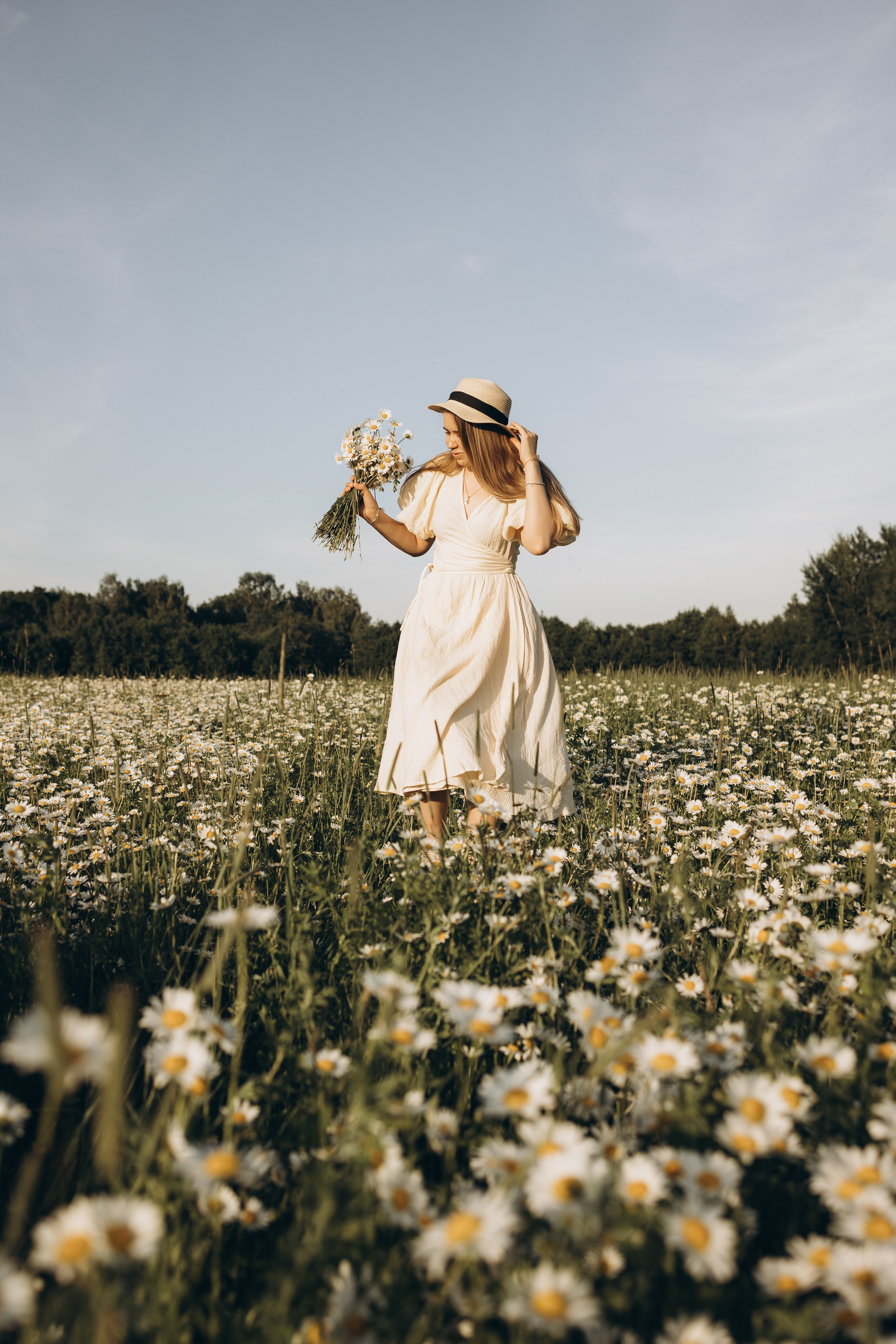 Маша и ромашки. Семейный фотограф в Москве Виктория Ястребинская