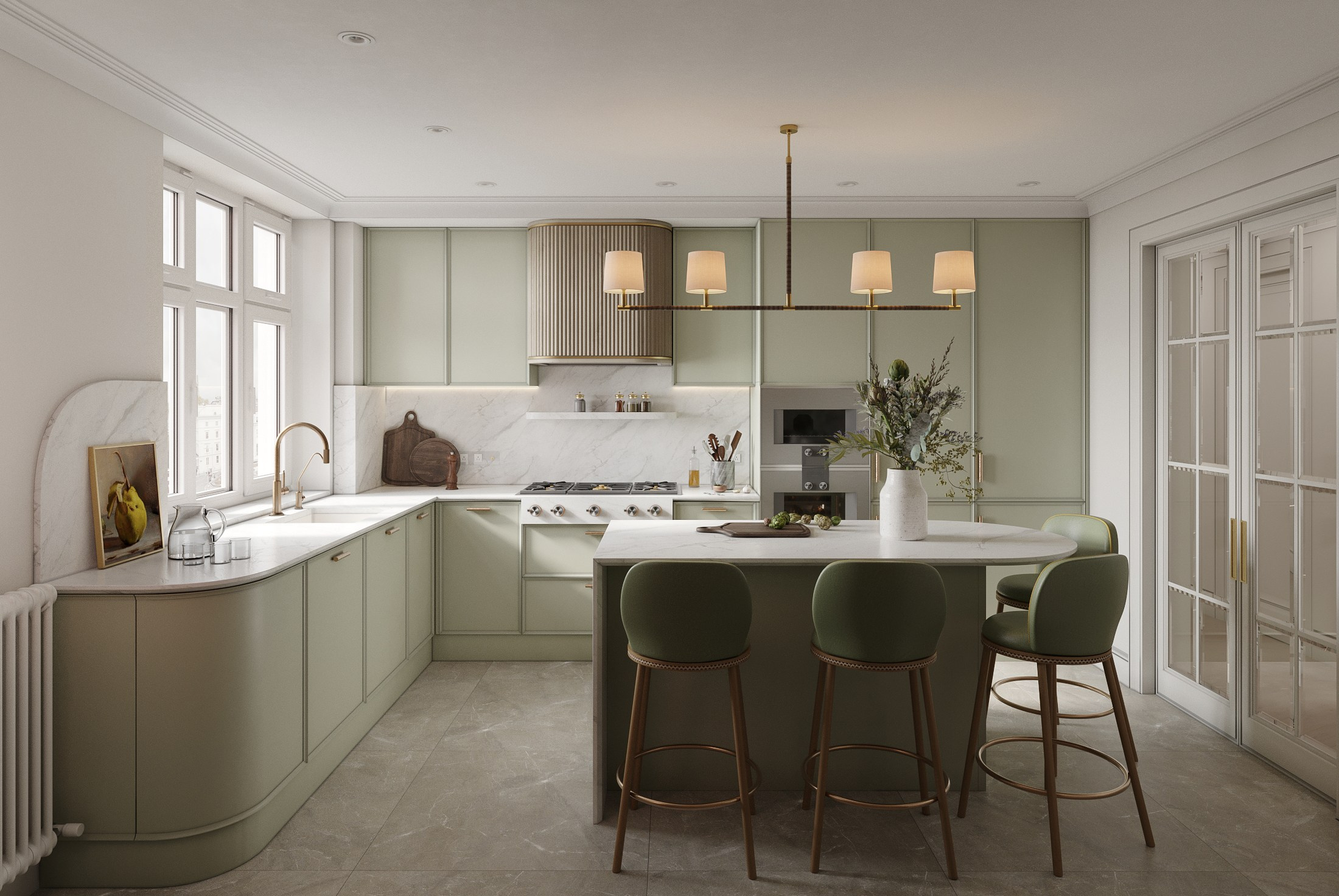 Визуализация квартиры в Лондоне. 3D визуализатор интерьеров Ксения Жарко