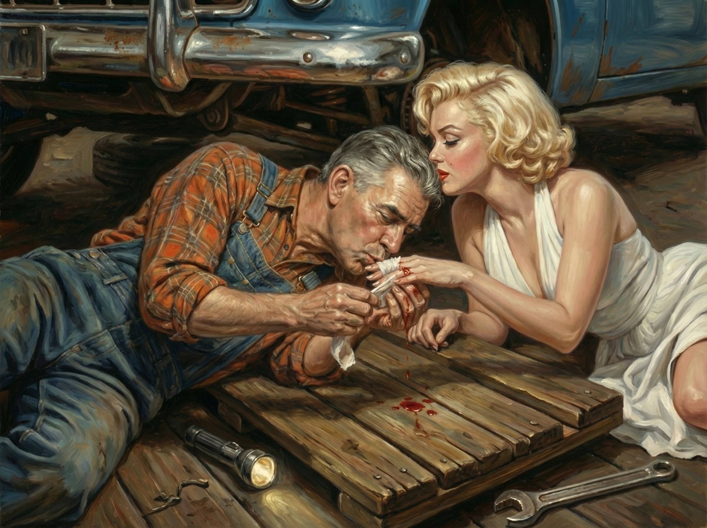 Однажды в гараже. Автор Игорь Елифёров. Шаблоны и дизайны выпускных альбомов и фотокниг