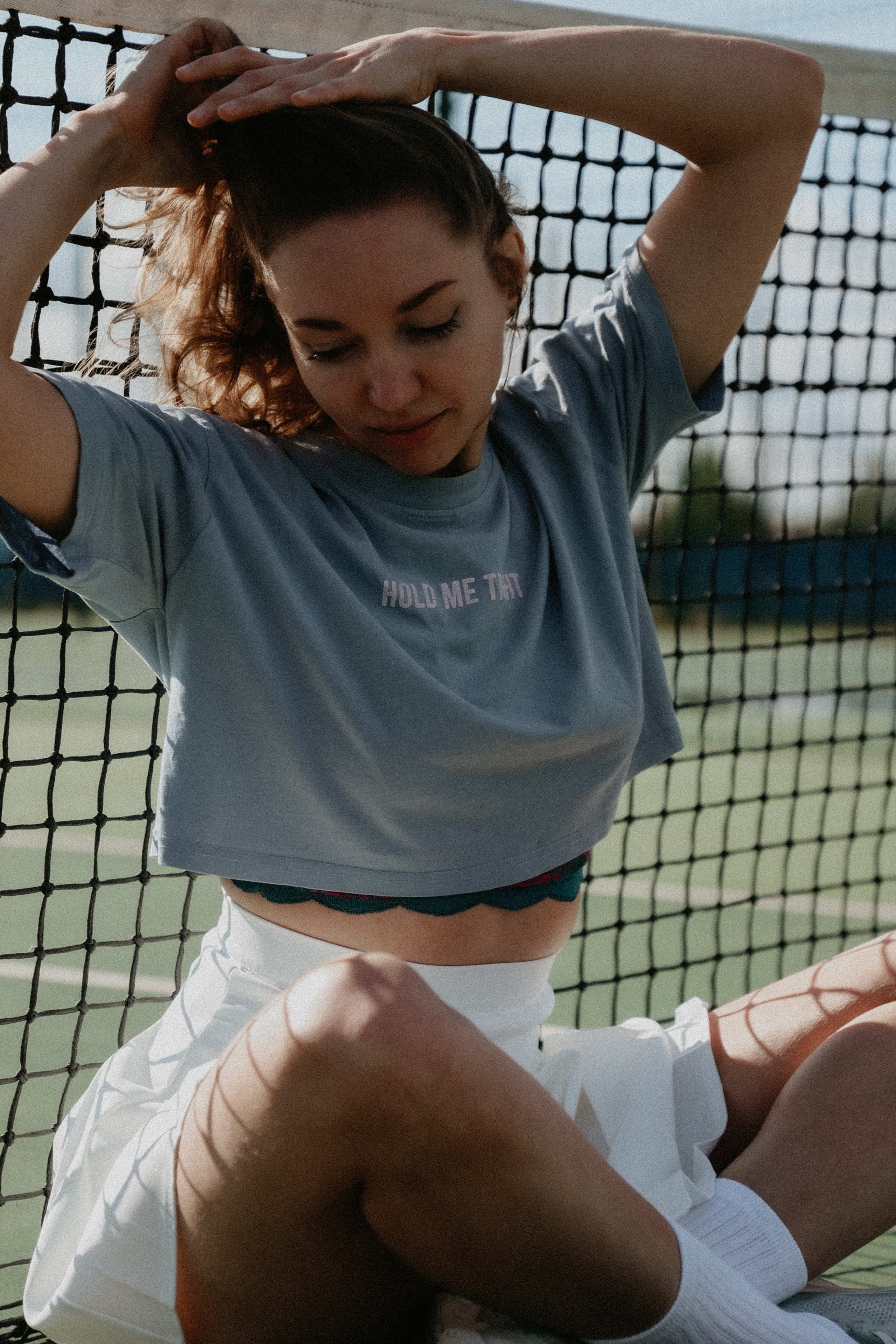 Фотосессия Марии на теннисном корте. Фотограф Иннополис Казань