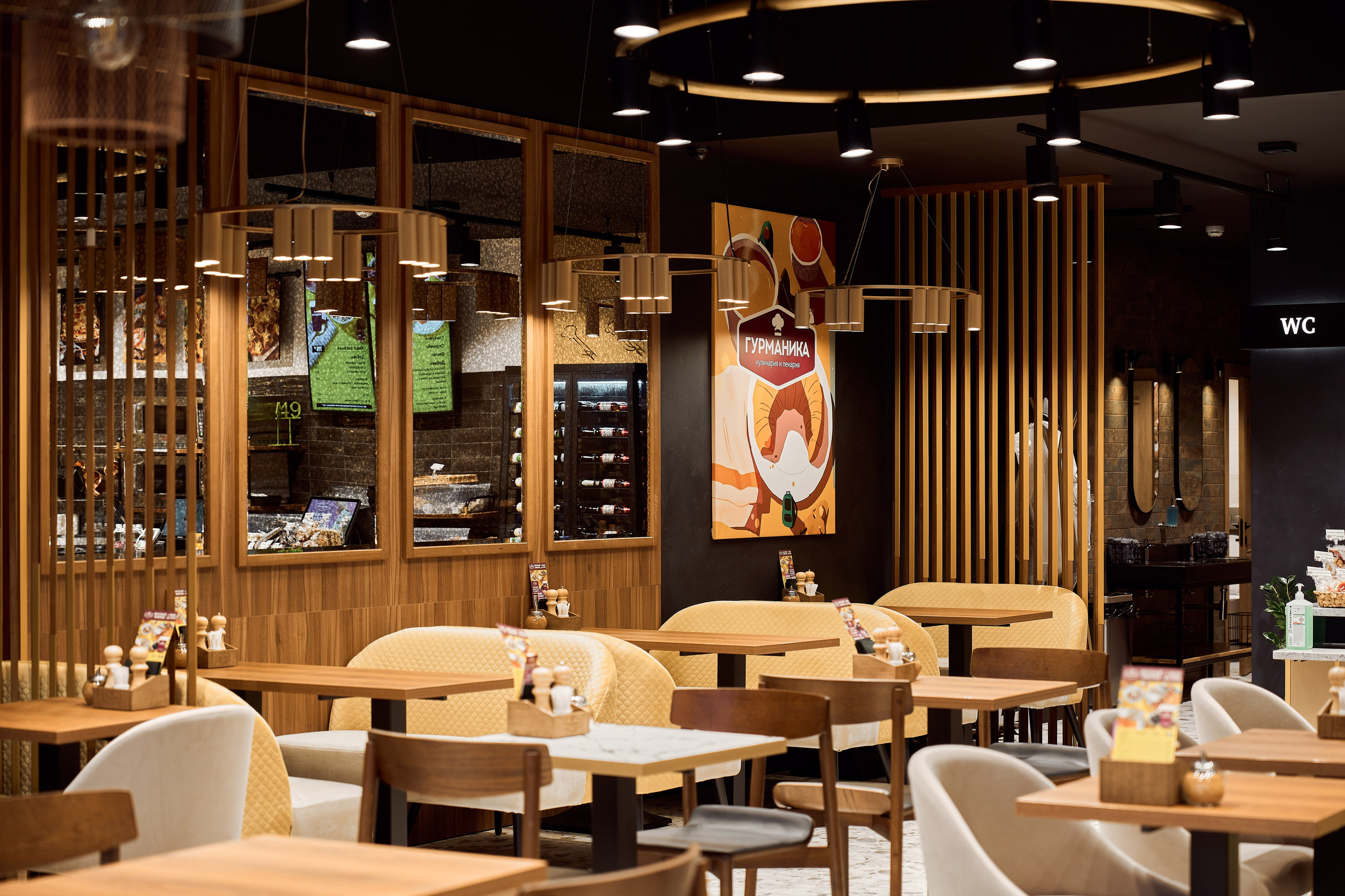 Кафе Гурманика на Бутырской (Бизнес съемка). Бояршинов Антон Интерьерный фотограф/видеограф Москва