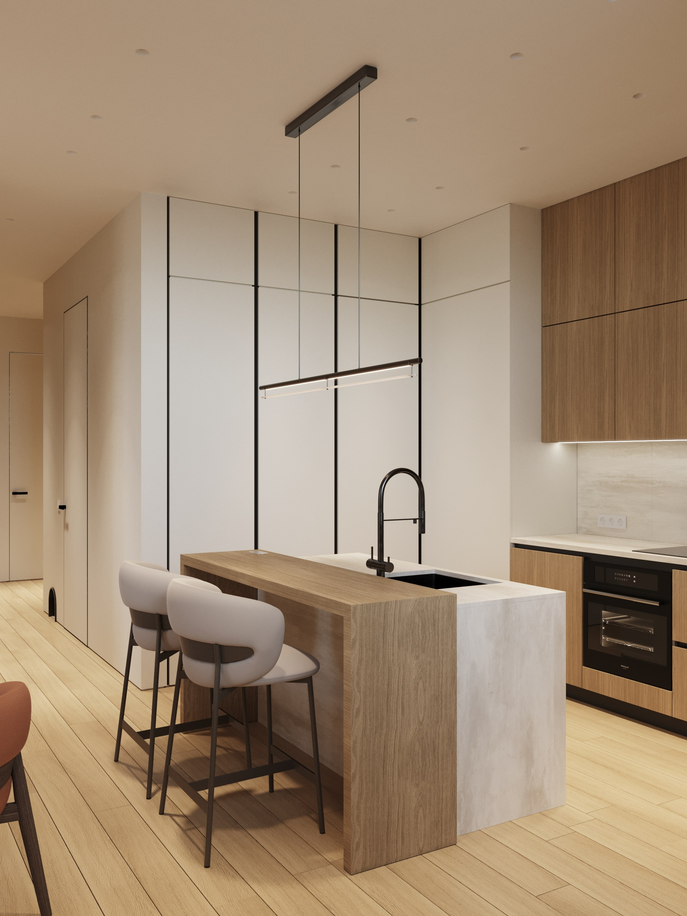 Квартира в ЖК Foriver. Архитектурные интерьеры