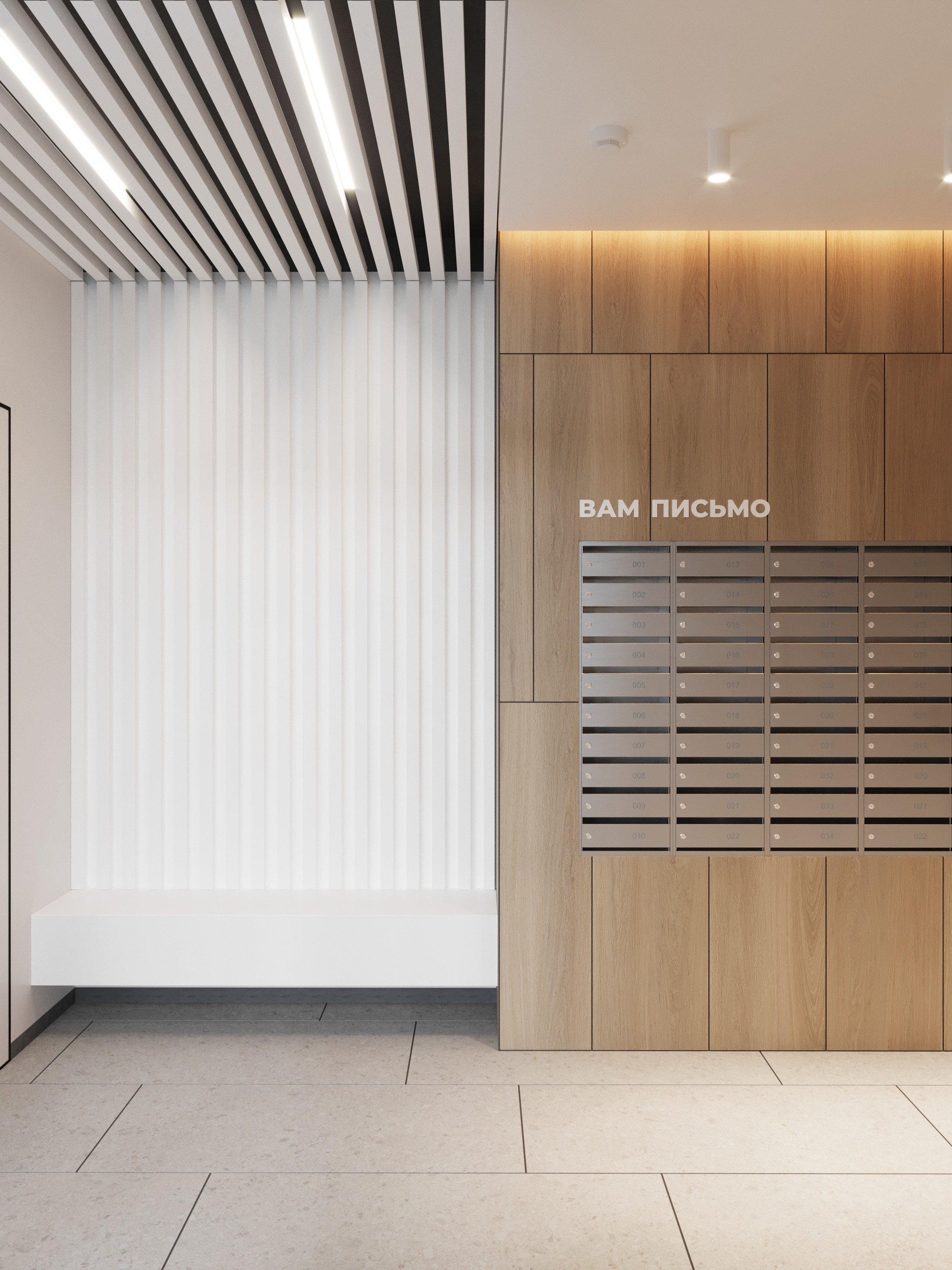 МОП в ЖК Октябрьский. Архитектурные интерьеры