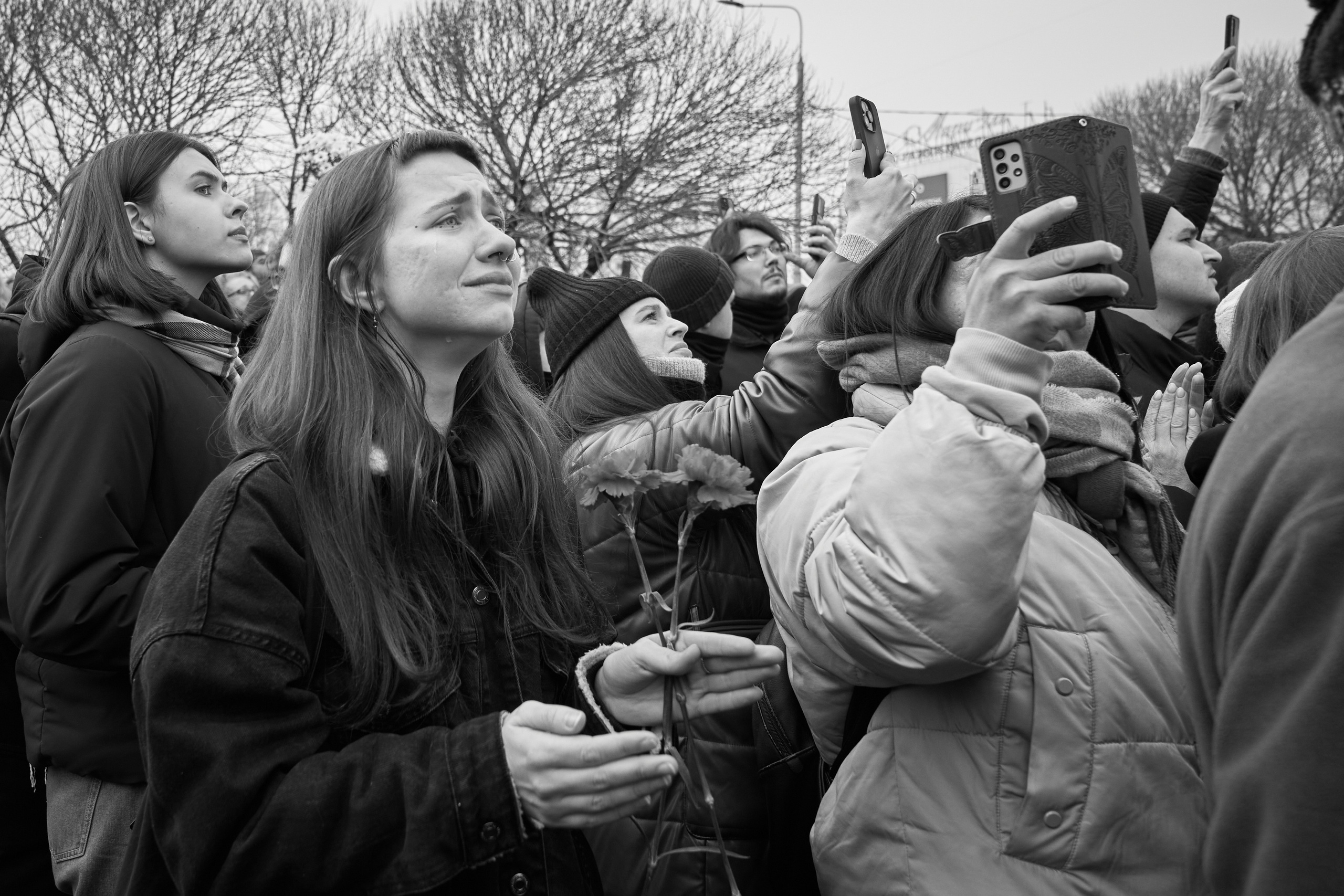 Похороны Алексея Навального. Дзешульская, фотограф