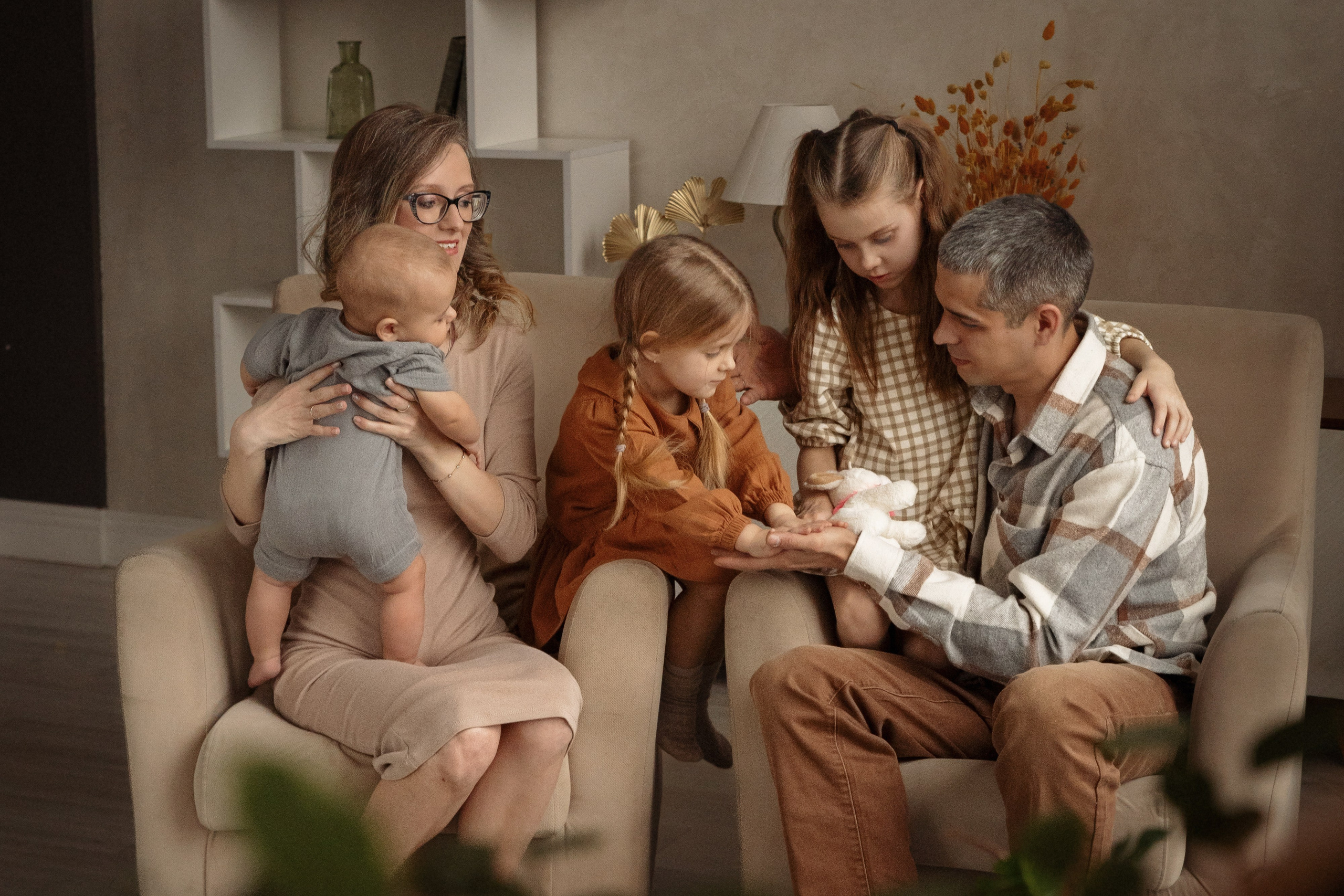 Семейная фотосессия дома. Семейный фотограф в Москве Трубинова Екатерина