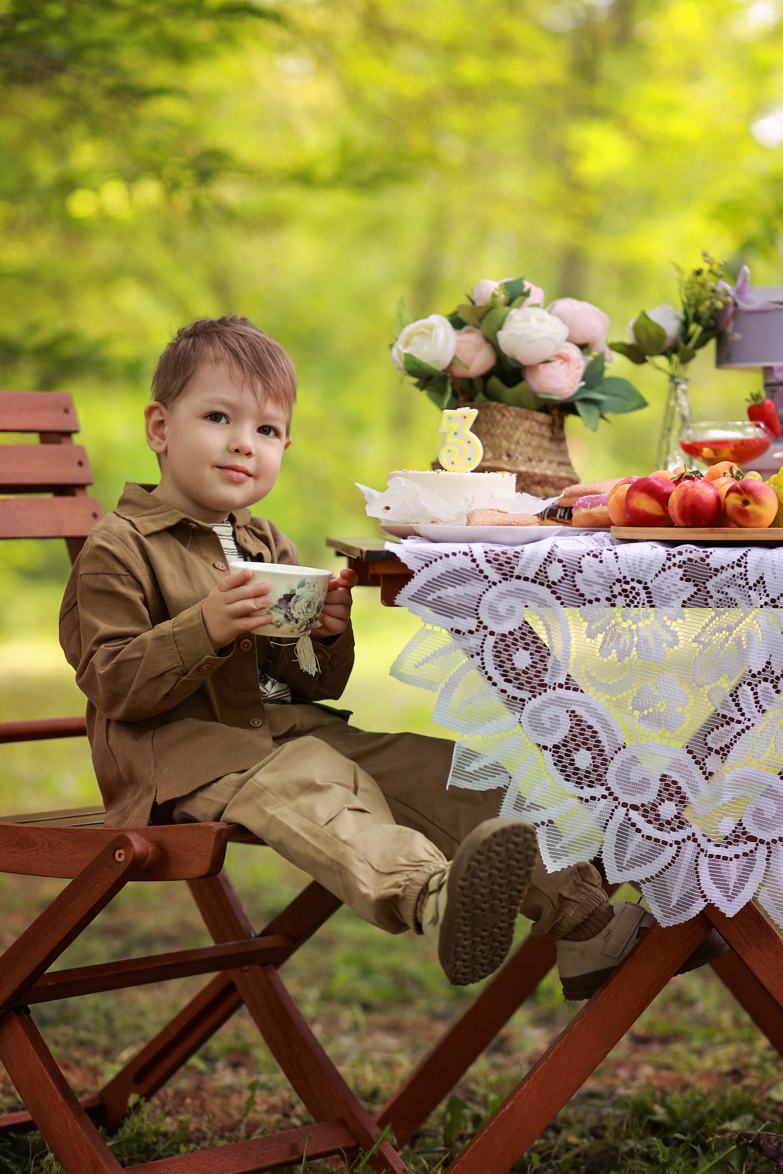 Чаепитие в парке. Детский семейный фотограф Краснодар