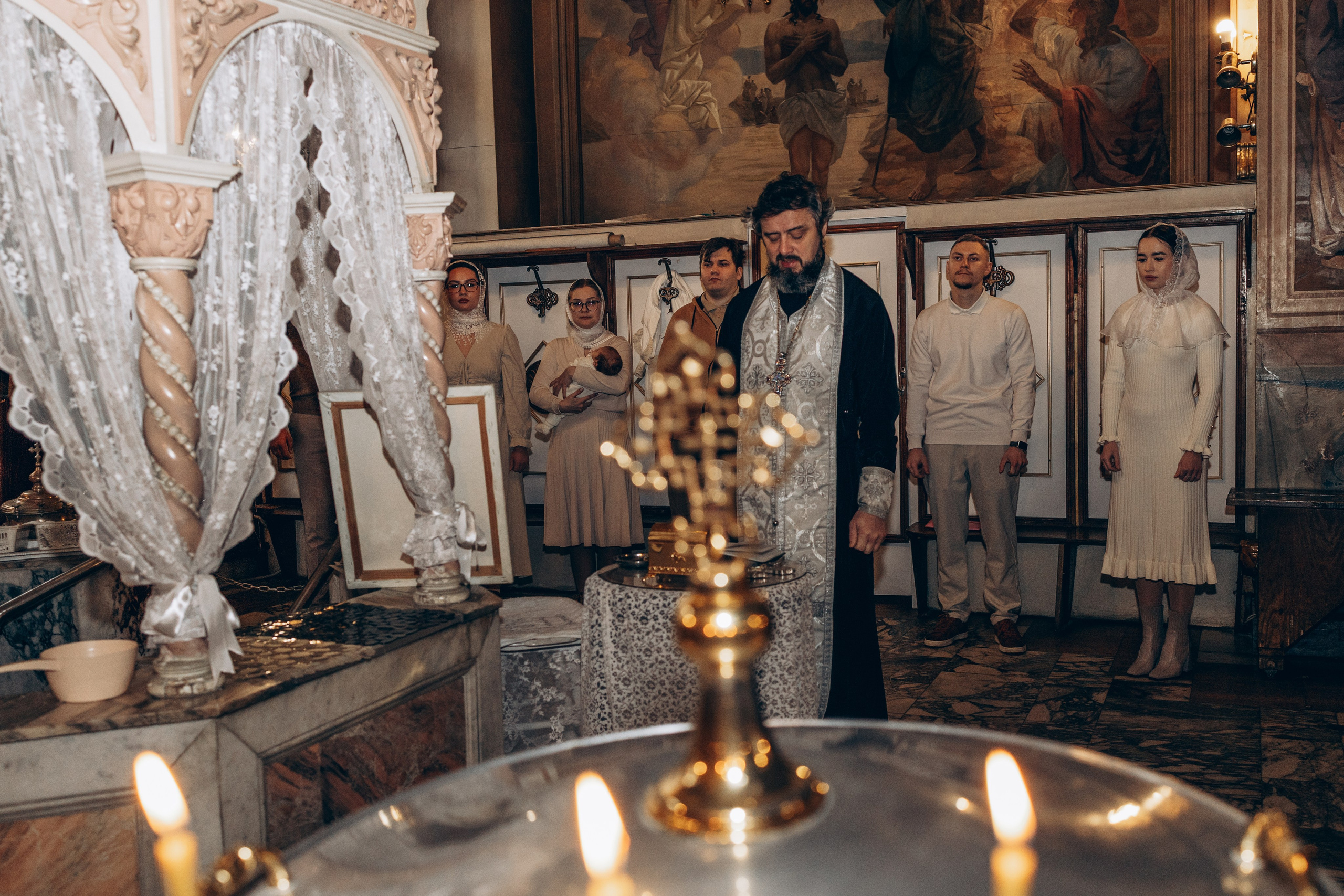 Крещение в Храме Воскресения Словущего в Даниловской Слободе. Главная