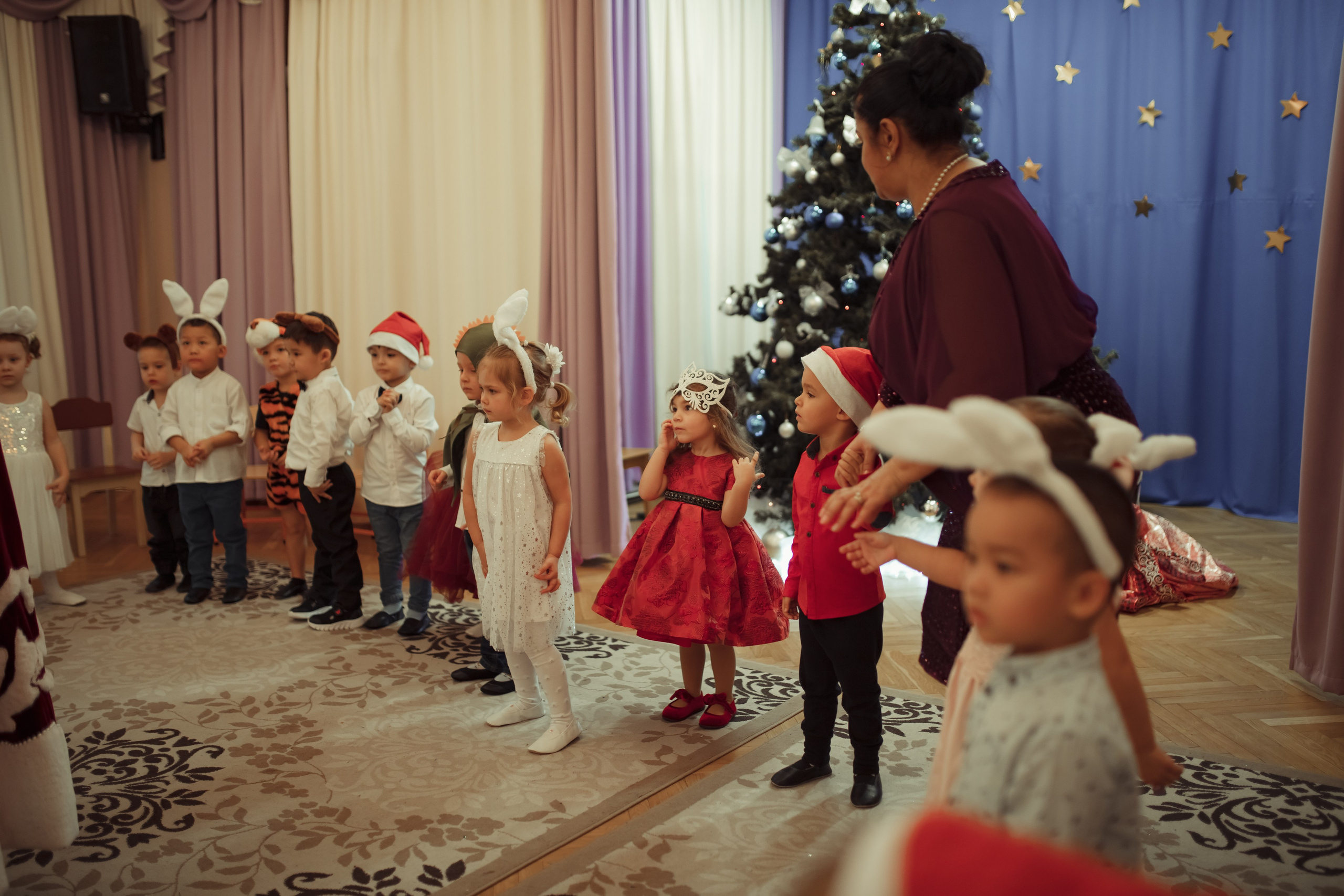 Новогодний утренник в детском саду. Семейный и детский фотограф в Москве Дорогова Екатерина