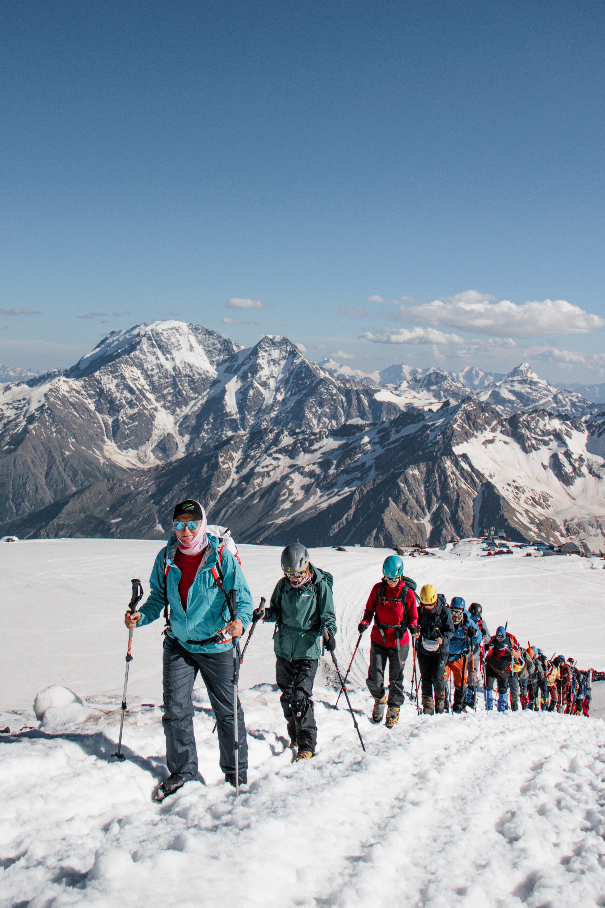 Снежно-ледовые занятия. Фотограф на трекинг и восхождение Эльбрус, Приэльбрусье. Елизавета Бобок
