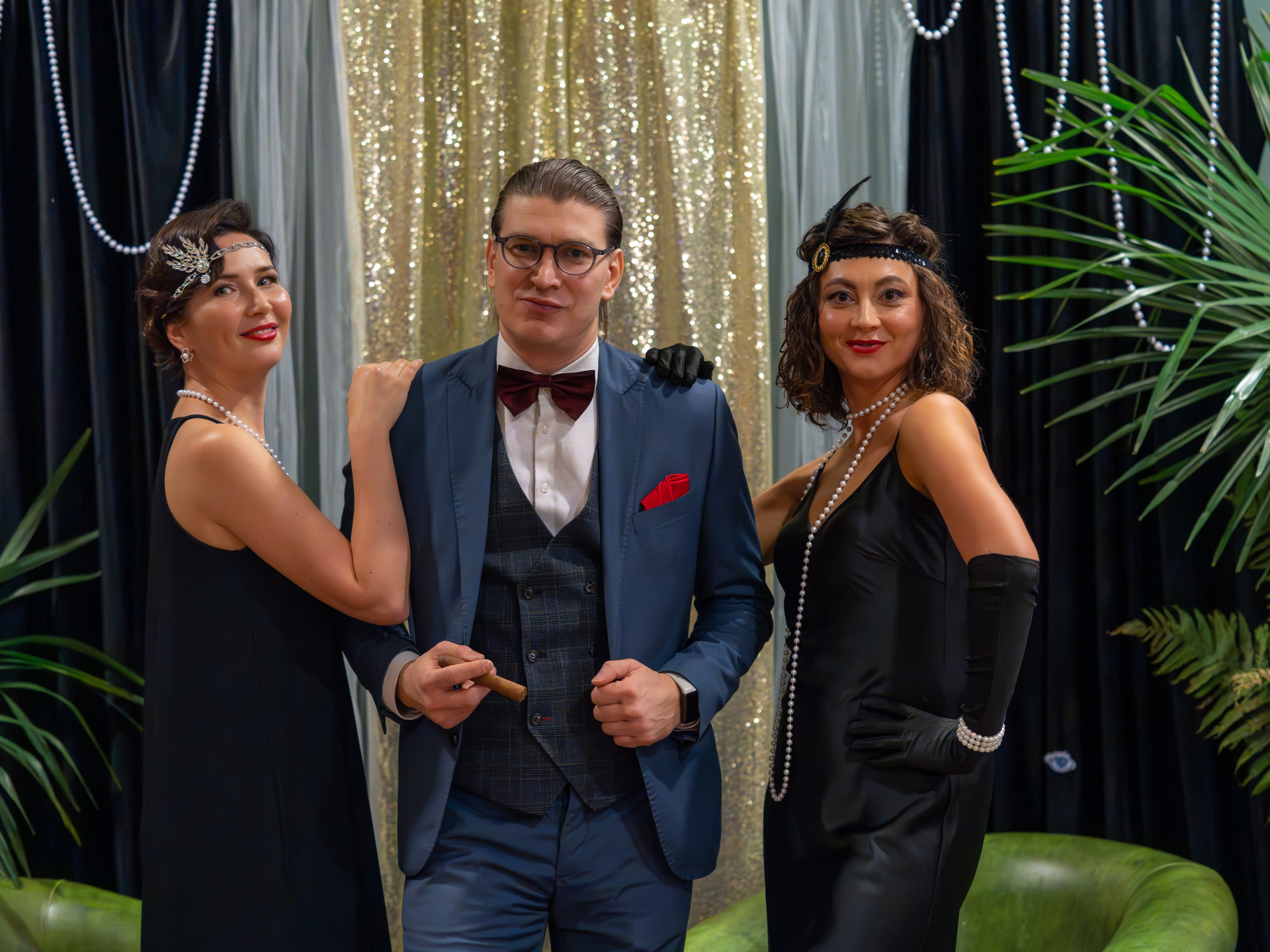 Новый год в стиле Great Gatsby. Репортажный фотограф в Красной Поляне и Сочи Павлюченко Екатерина