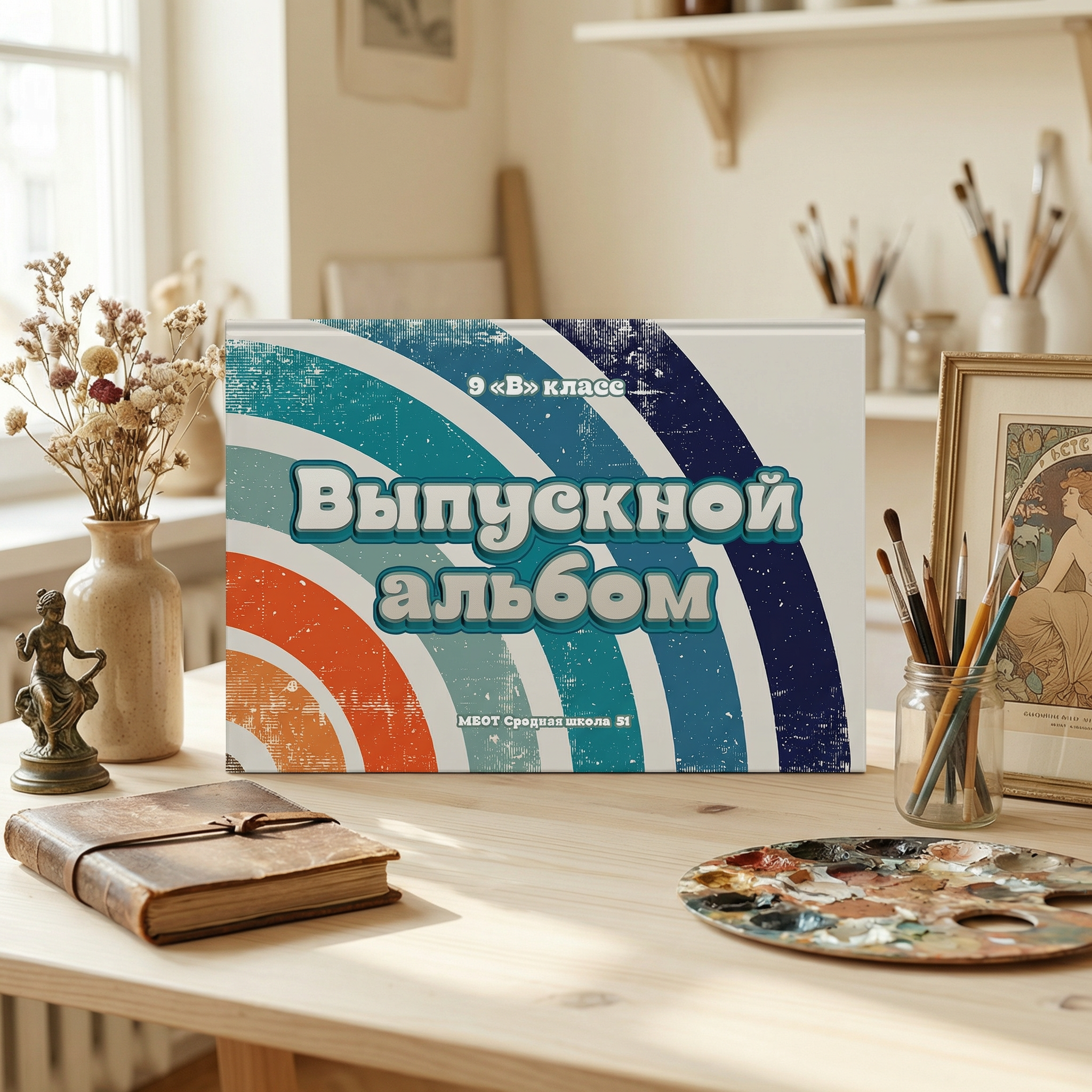 012 Retro. Дизайны, psd шаблоны школьных и выпускных альбомов и обложек