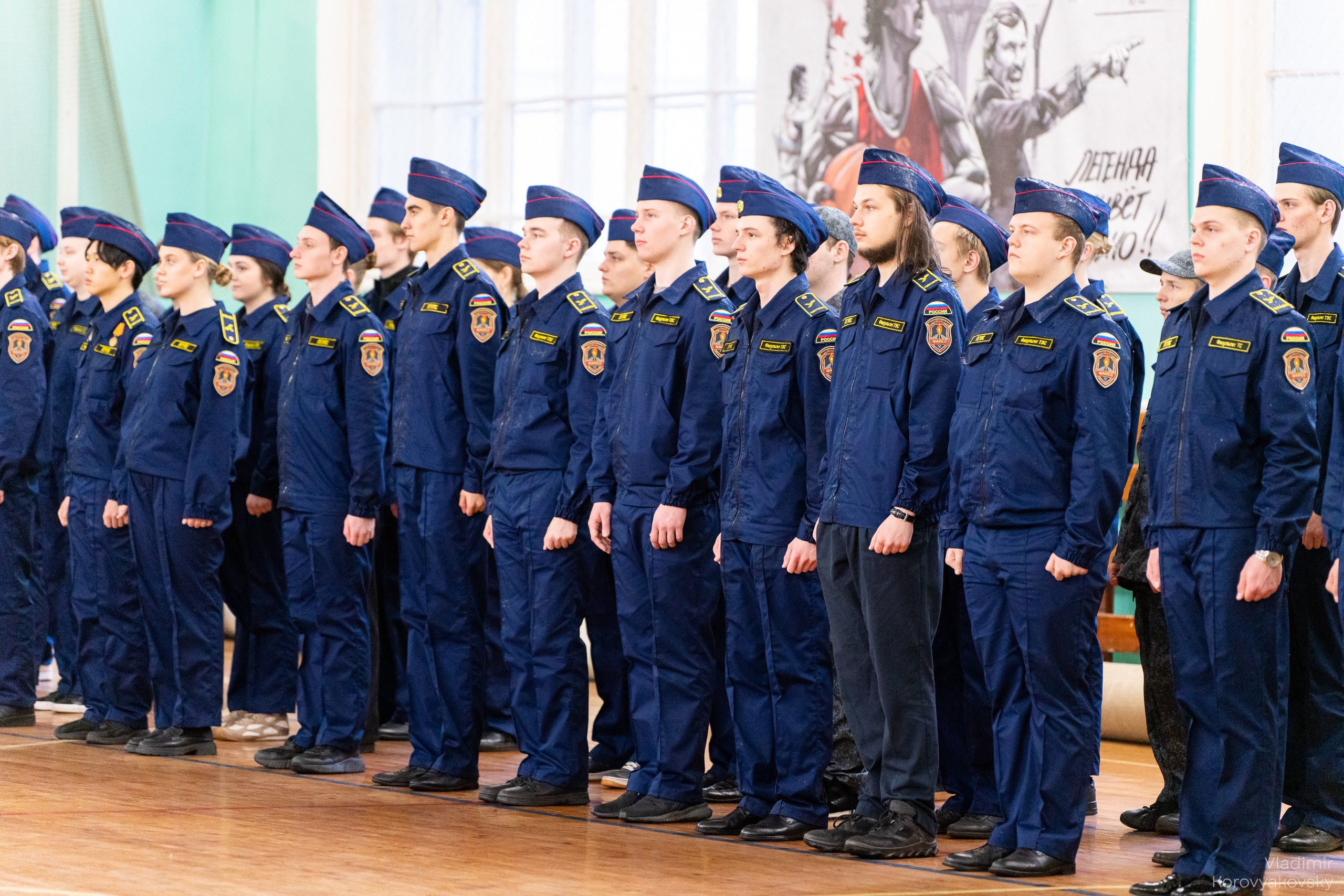 Торжественное закрытие курса военной подготовки. Фотограф Владимир Коровяковский