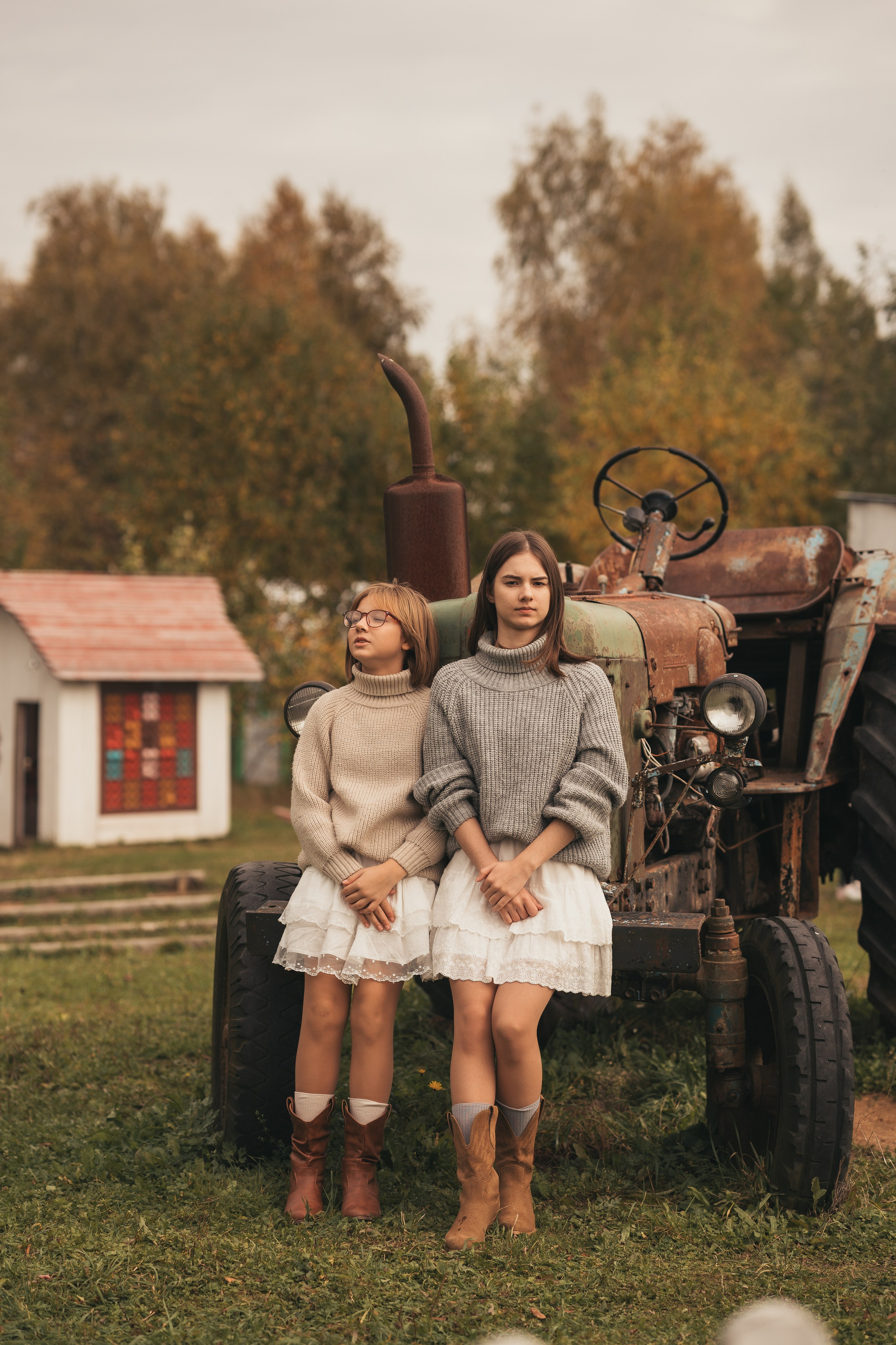 Нюша и Маша. Парк Фермаленд. Семейный и детский фотограф в Сергиев Посаде, Хотьково Якимчук Любовь